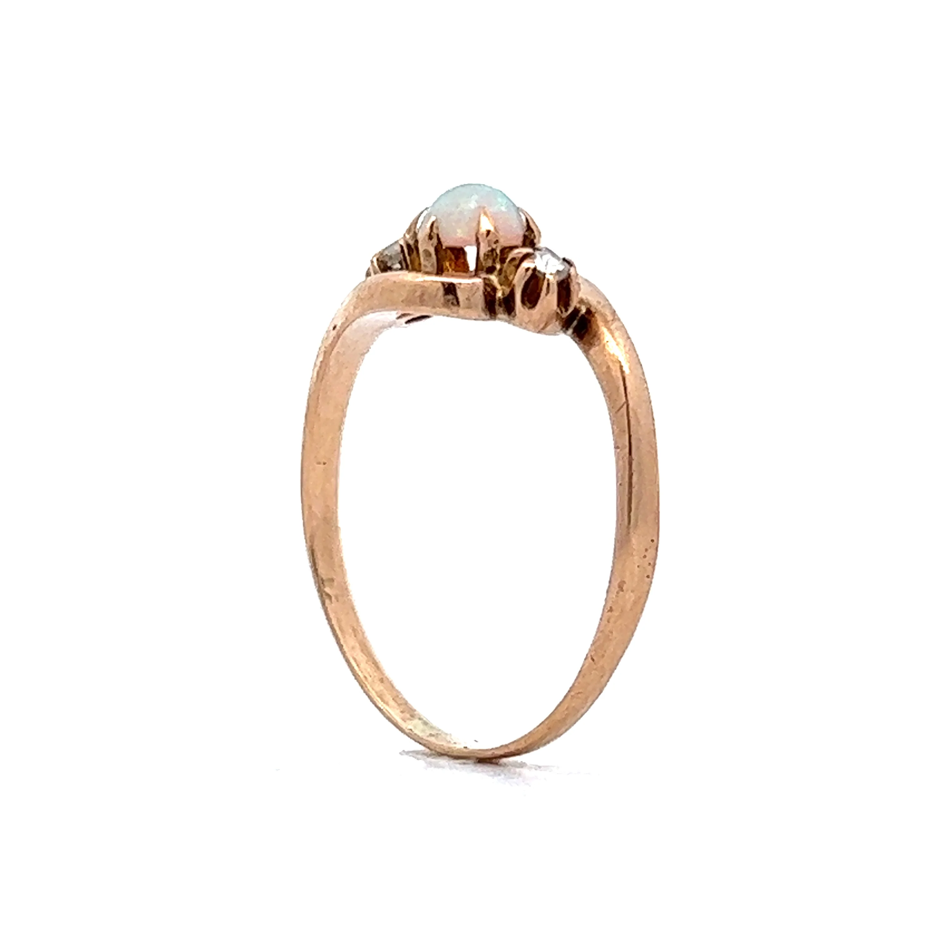 .22 Victorian Opal Right Hand Ring in 14k Yellow Gold - Image 5