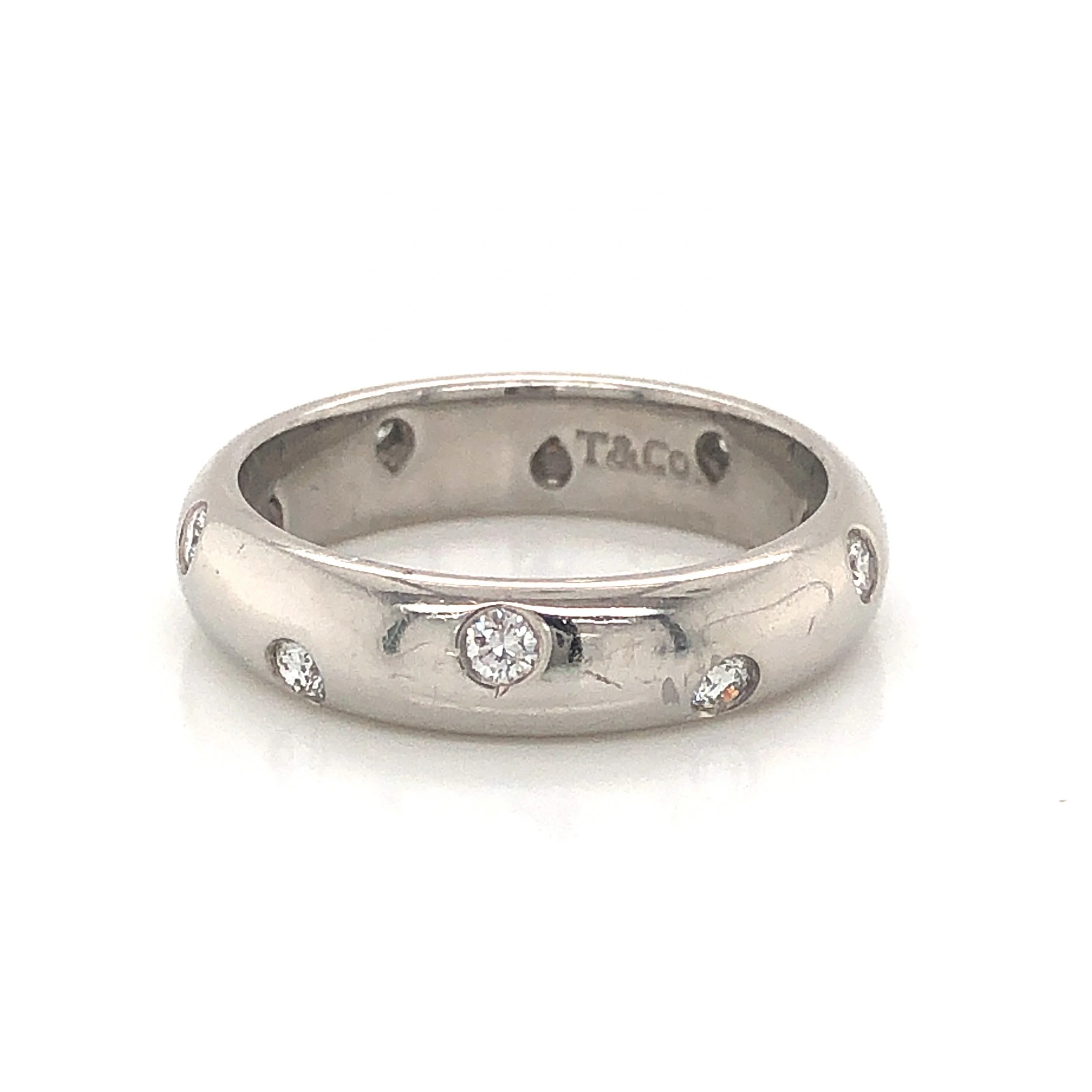 .22 Tiffany & Co. Etoile Diamond Wedding Band in Platinum - Image 2