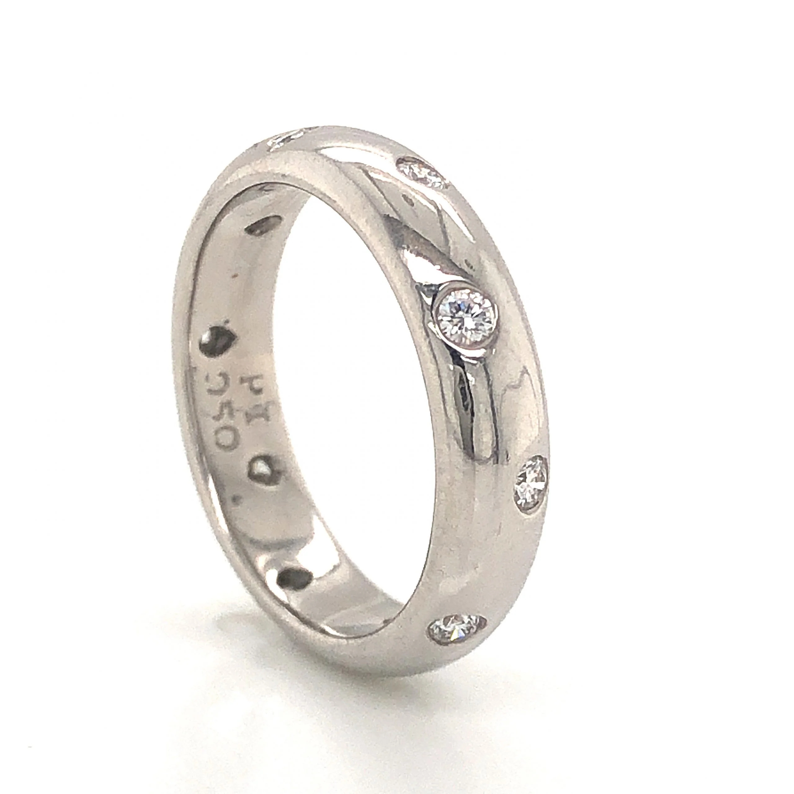 .22 Tiffany & Co. Etoile Diamond Wedding Band in Platinum - Image 3