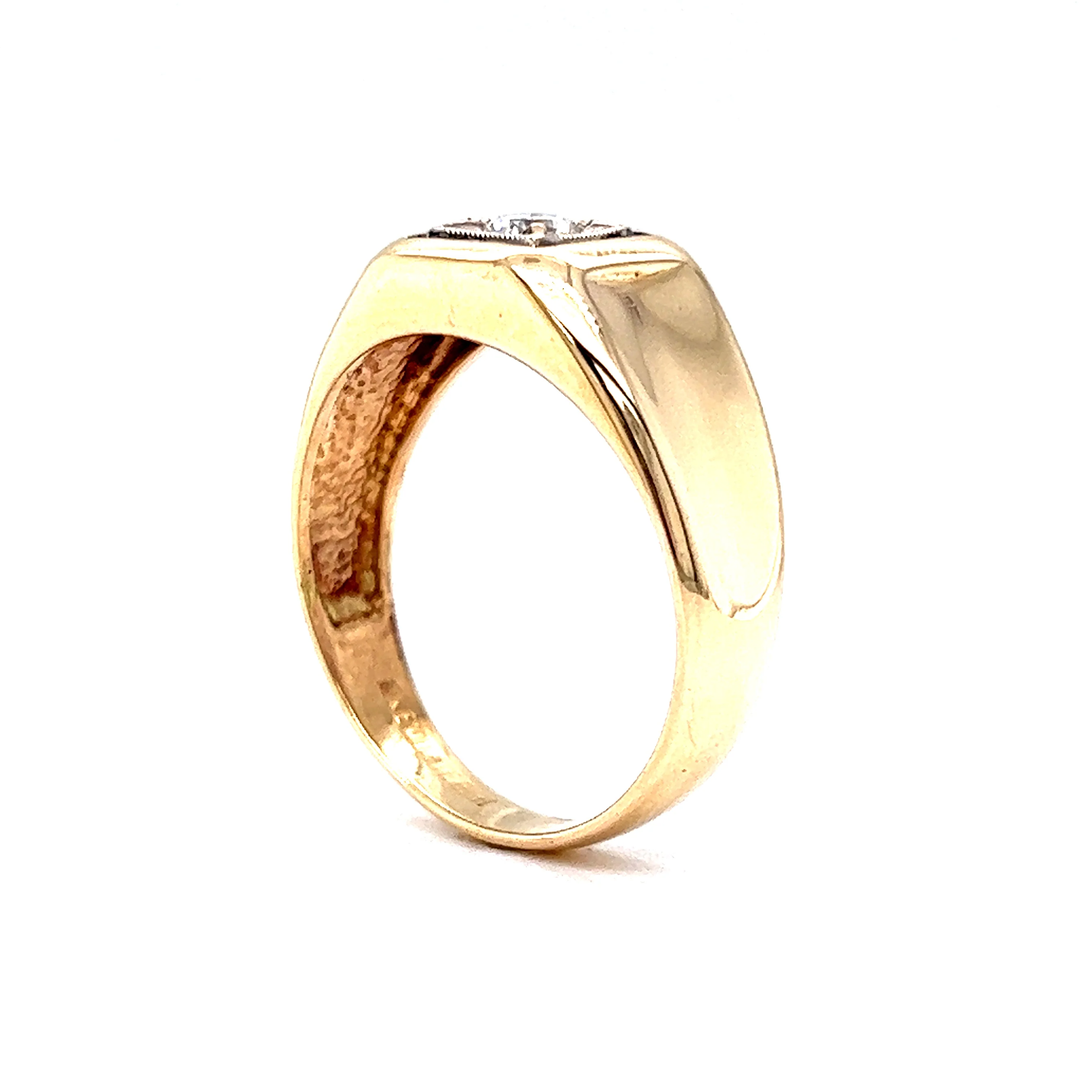 .22 Round Brilliant Diamond Cocktail Ring in 10k Yellow Gold - Image 5
