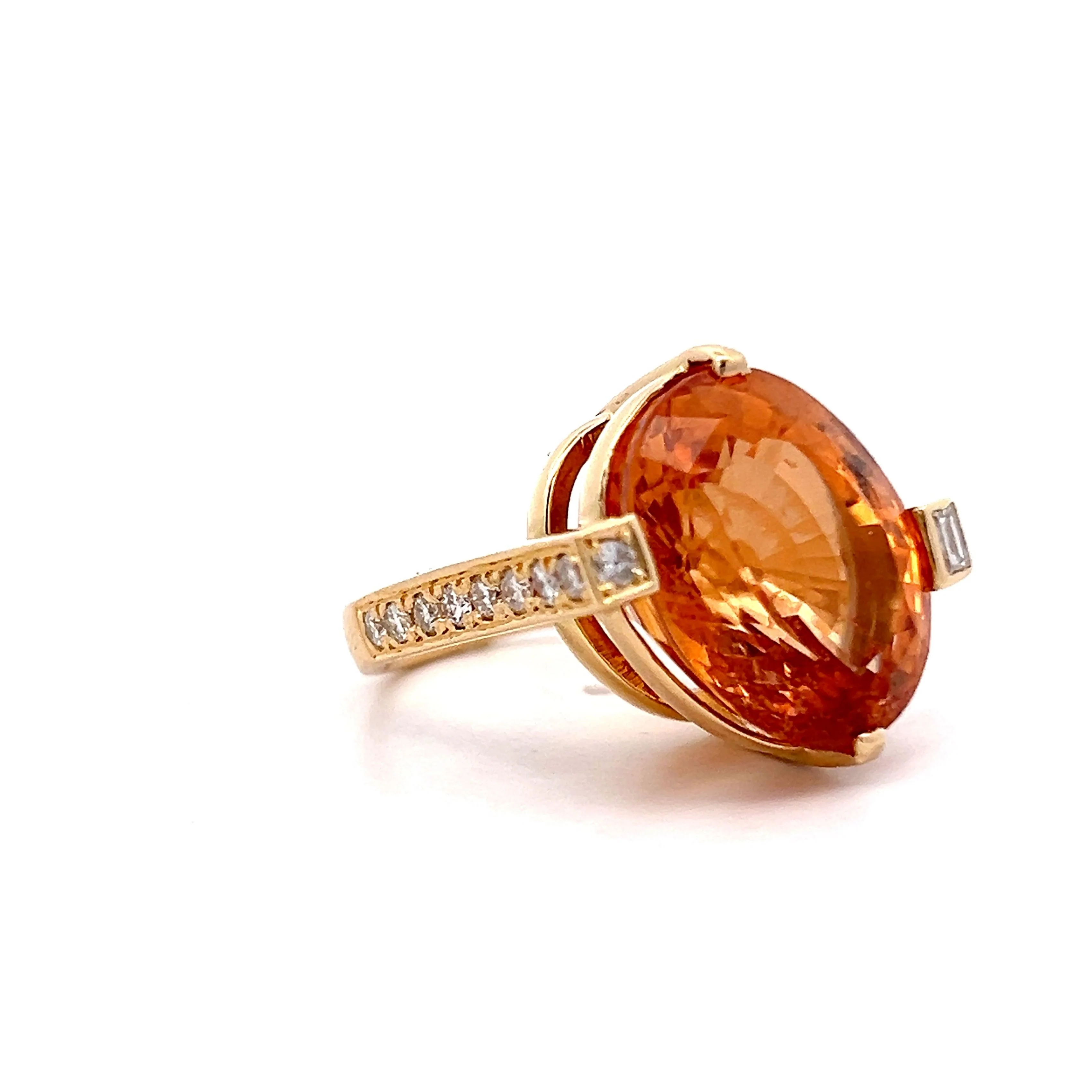 23.45 Spessartite Garnet Cocktail Ring in 18k - Image 3