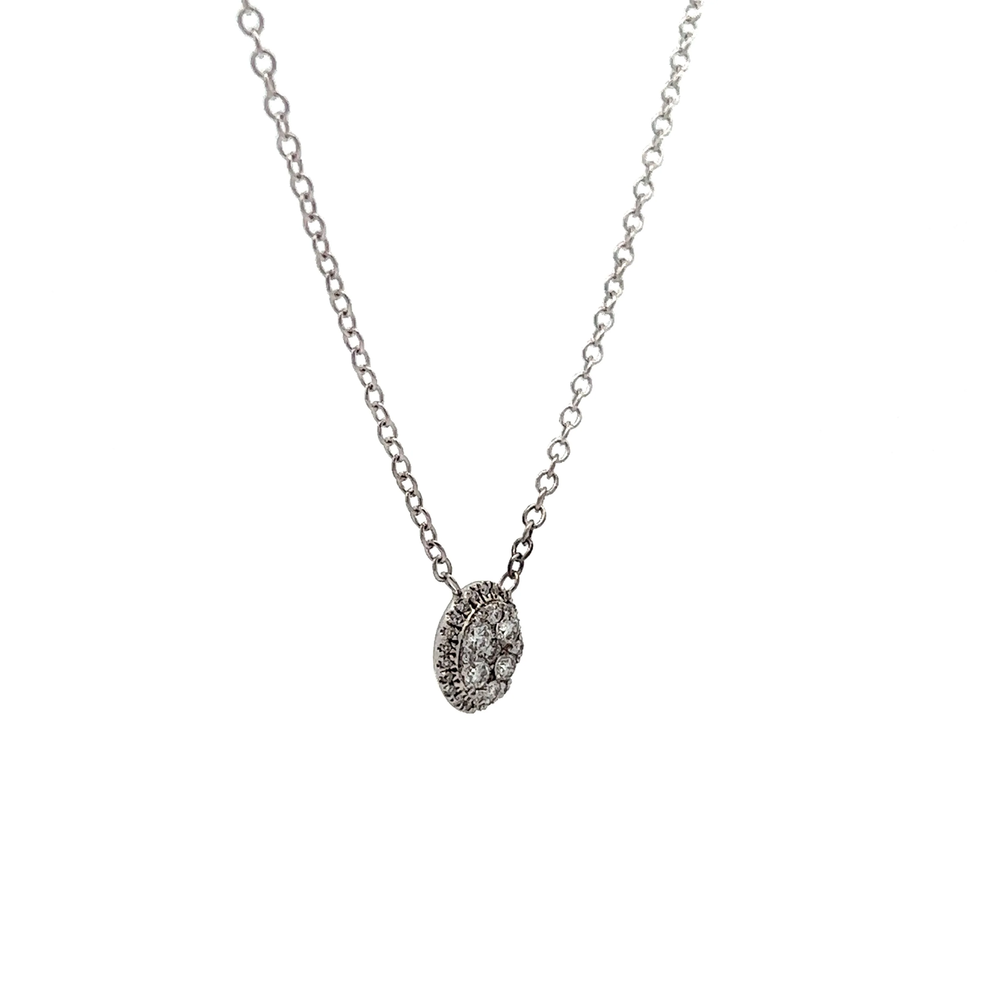 .23 Diamond Pendant Necklace in 14k White Gold - Image 3