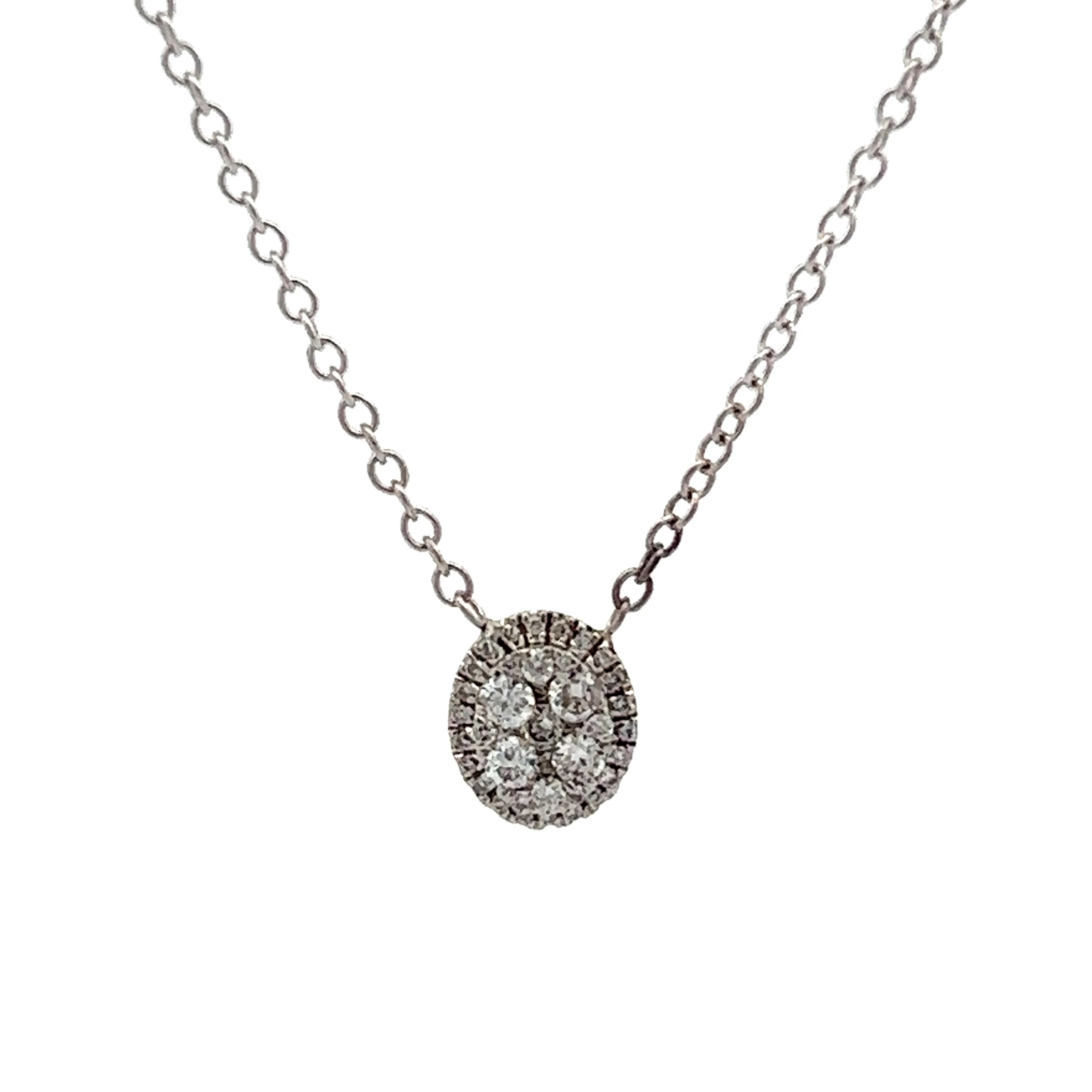 .23 Diamond Pendant Necklace in 14k White Gold - Image 5