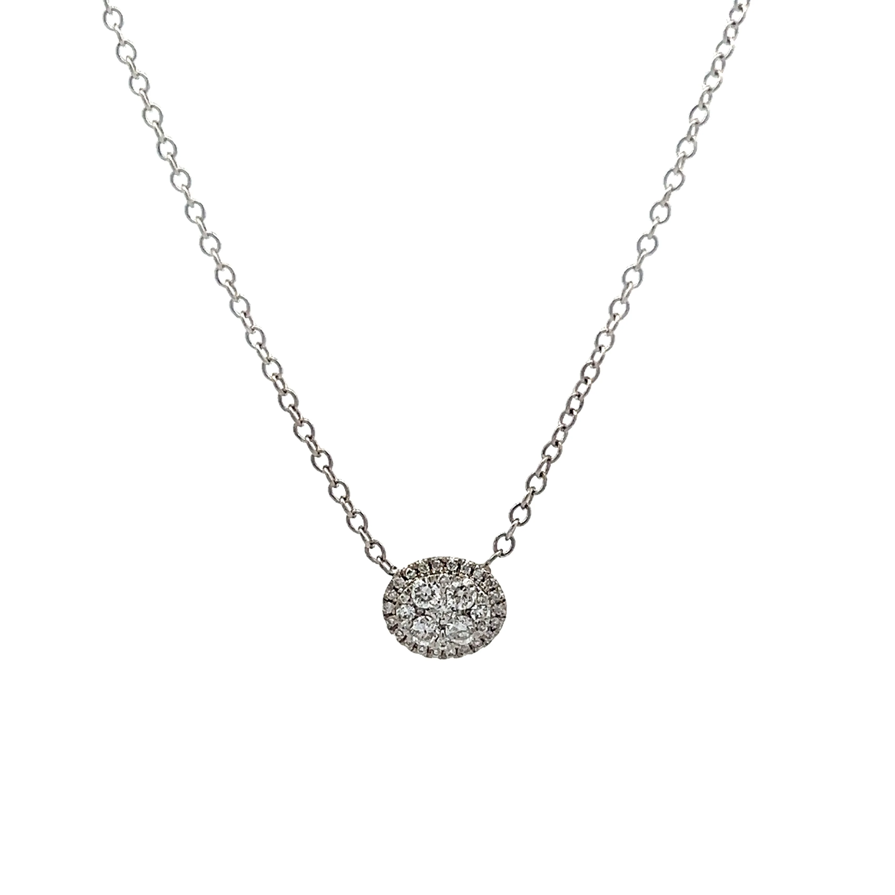 .23 Diamond Pendant Necklace in 14k White Gold - Image 4
