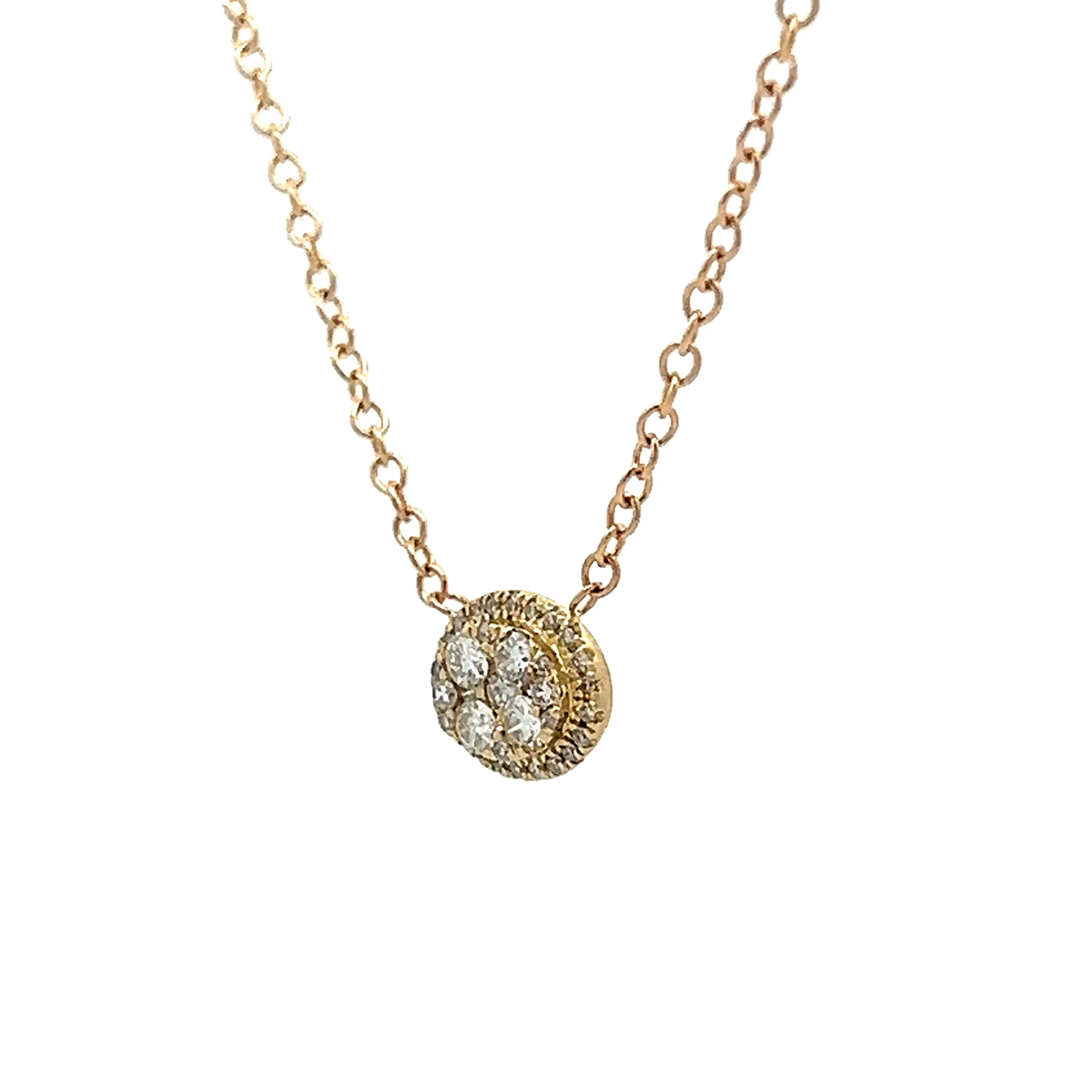 .23 Diamond Pendant Necklace in 14k Yellow Gold - Image 2