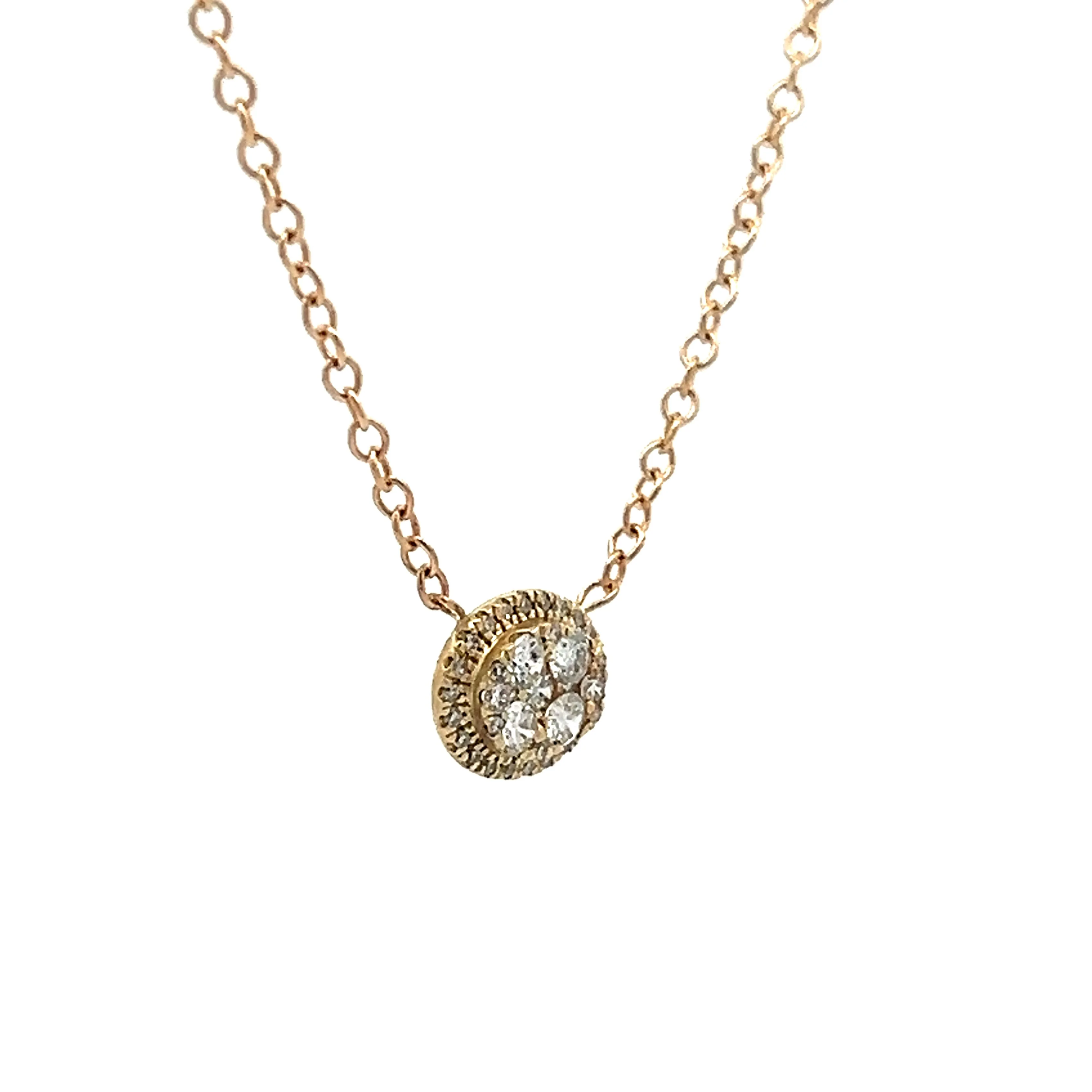 .23 Diamond Pendant Necklace in 14k Yellow Gold - Image 3