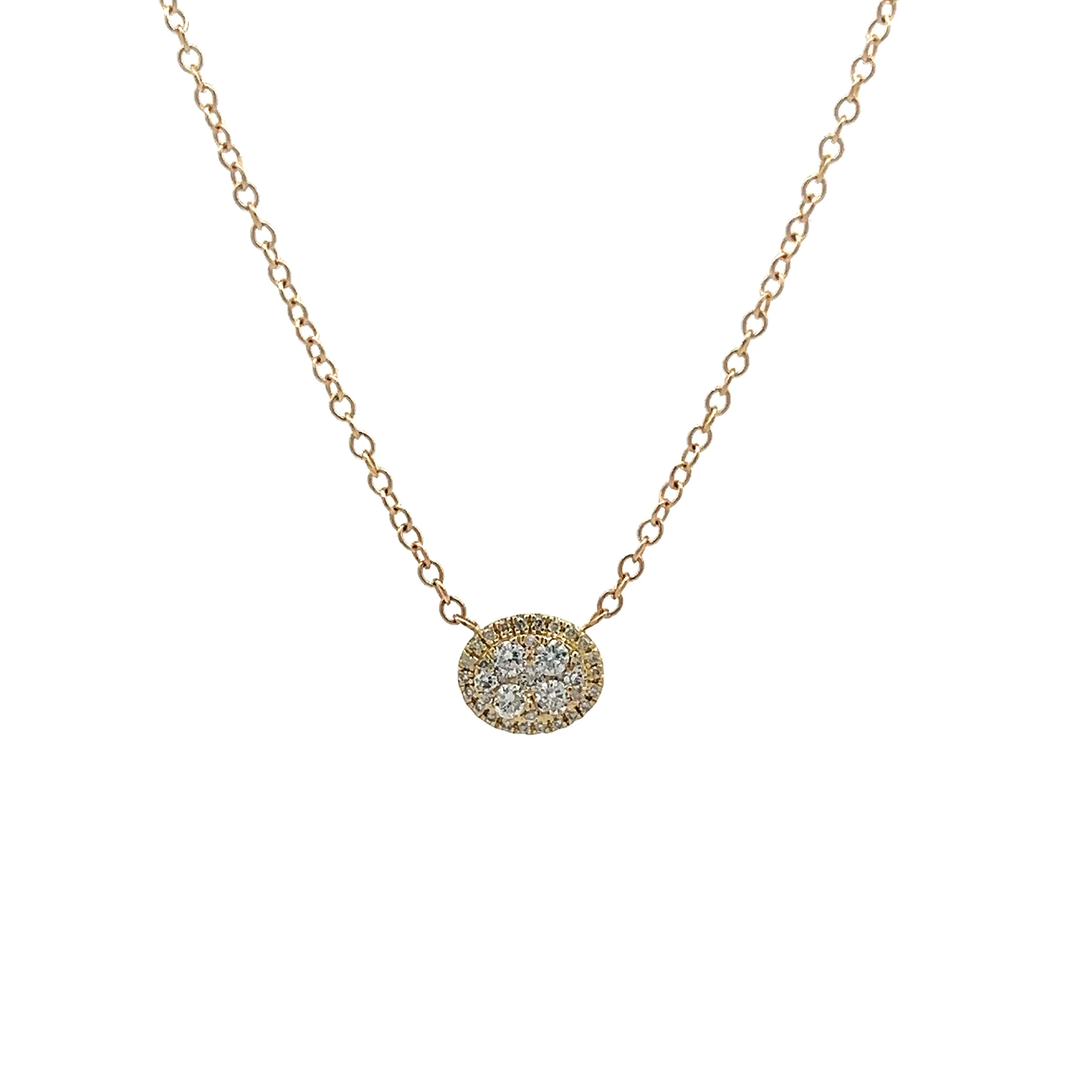 .23 Diamond Pendant Necklace in 14k Yellow Gold - Image 4