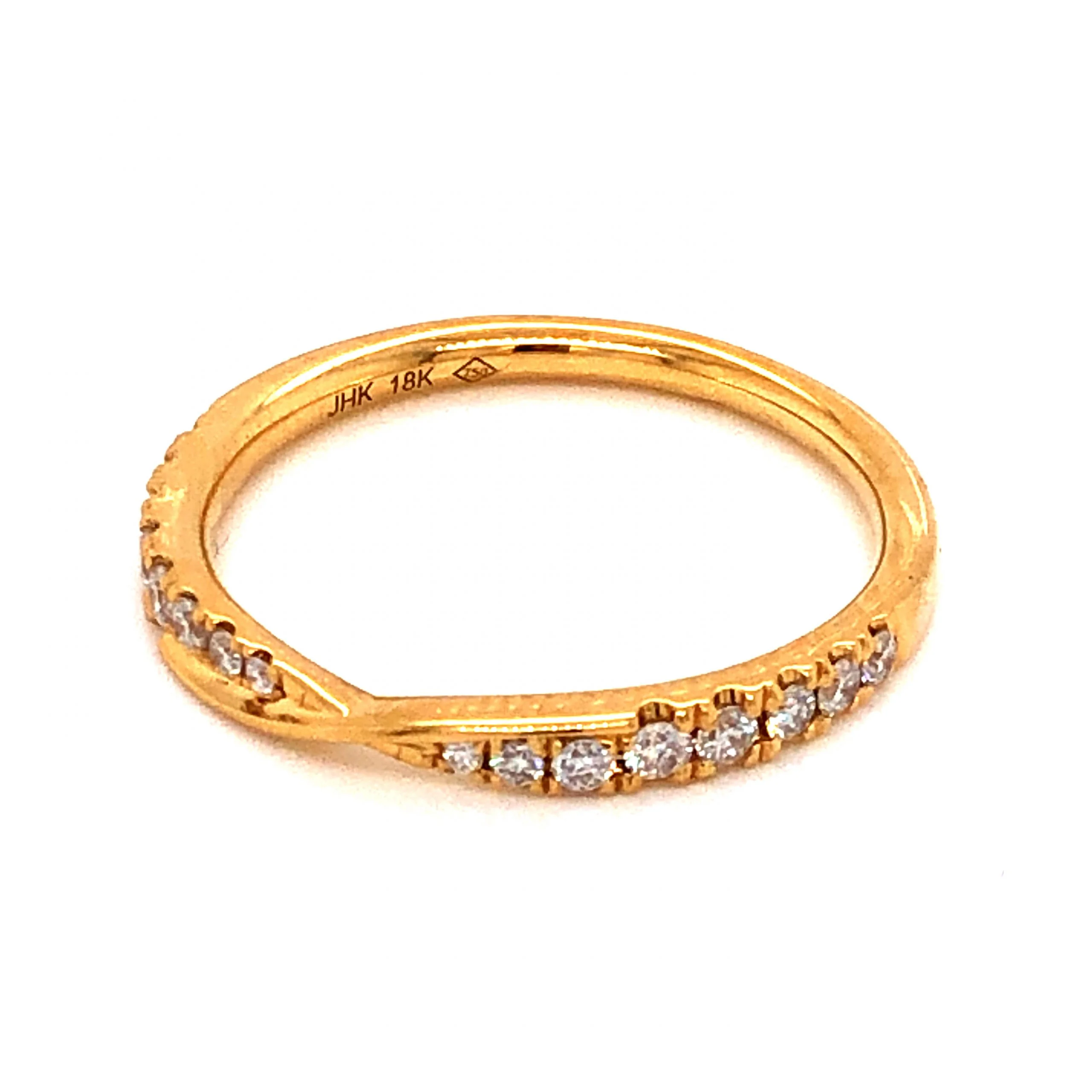 .23 Diamond Wedding Band in 18k Yellow Gold - Image 2