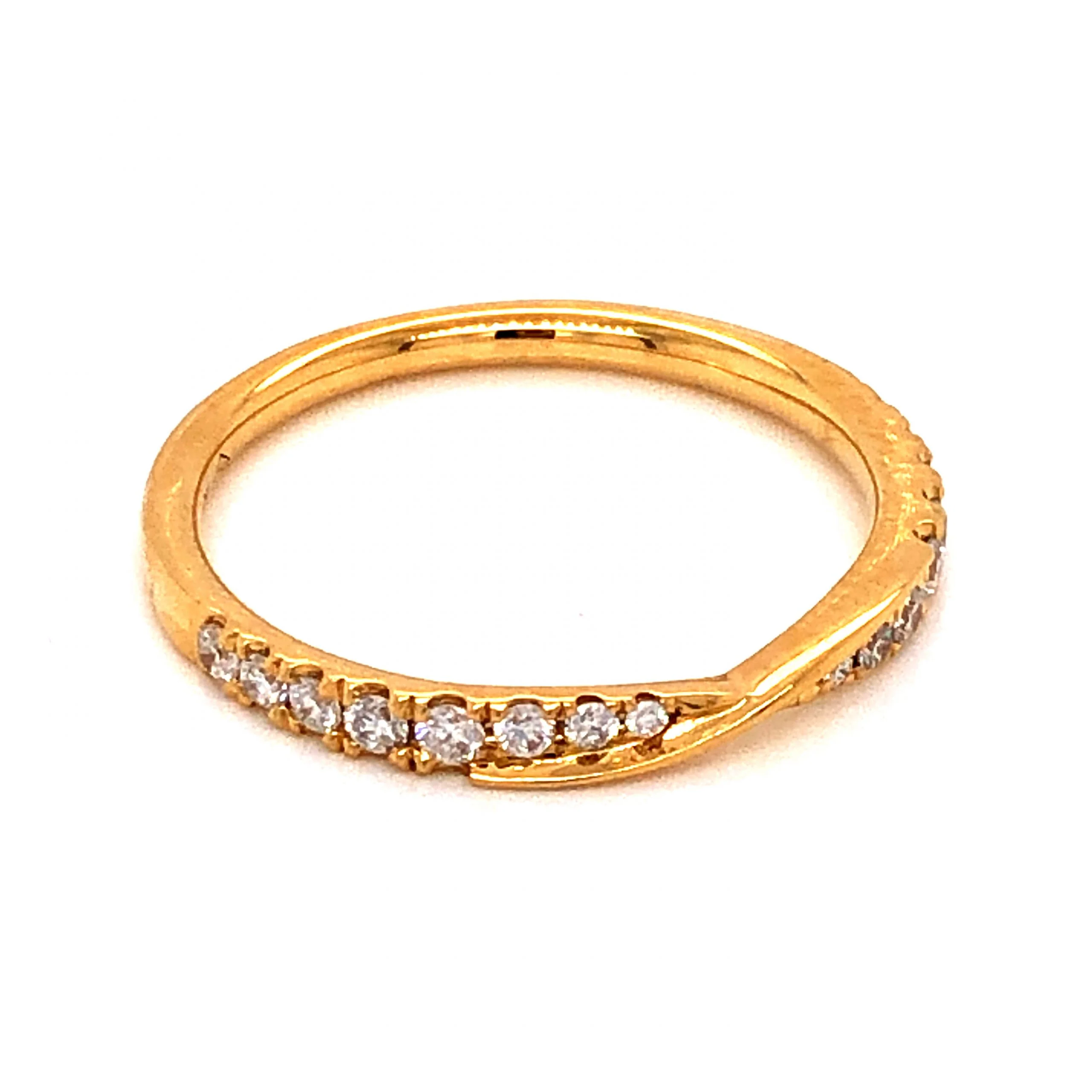 .23 Diamond Wedding Band in 18k Yellow Gold - Image 3