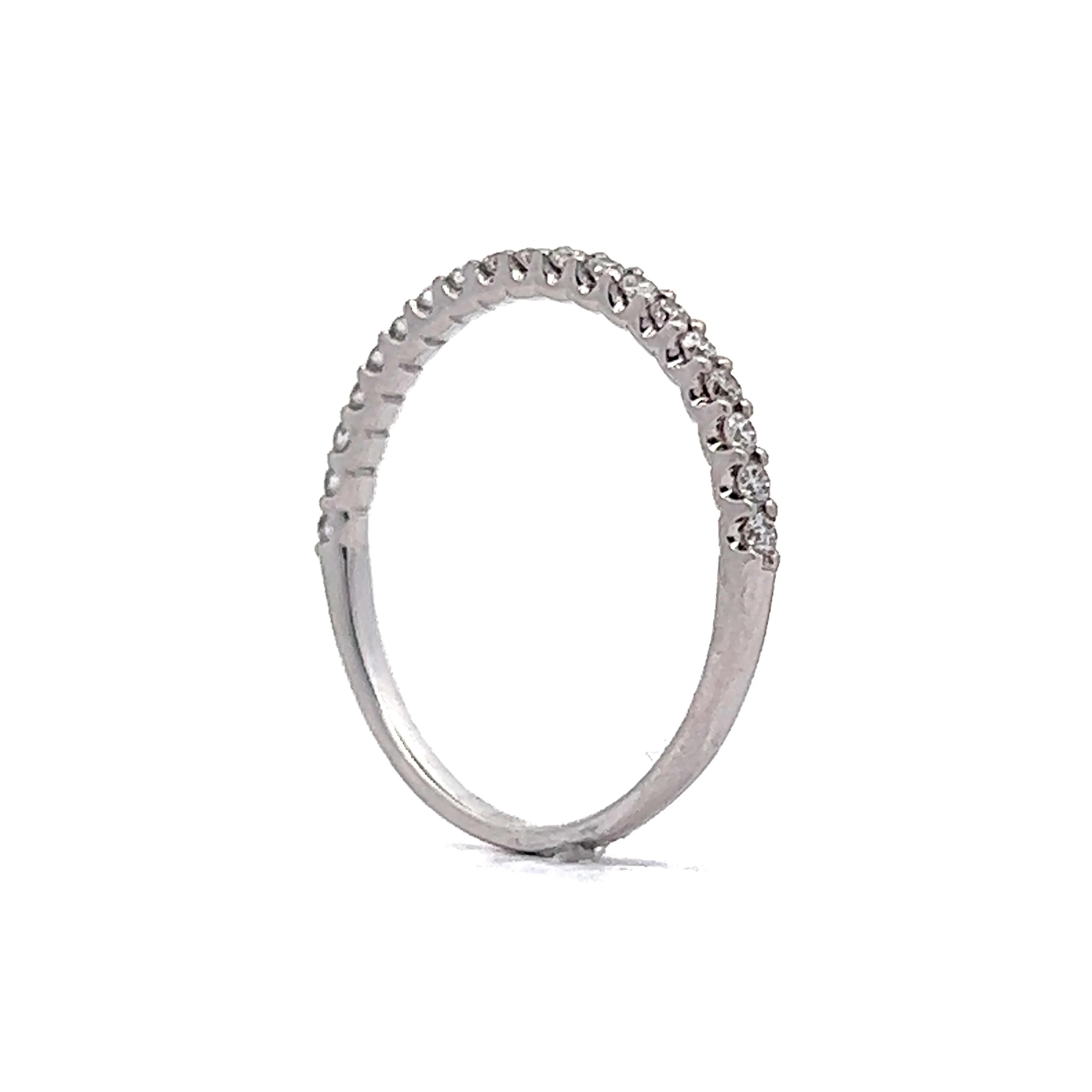 .23 Half Eternity Diamond Wedding Band in 14k White Gold - Image 5