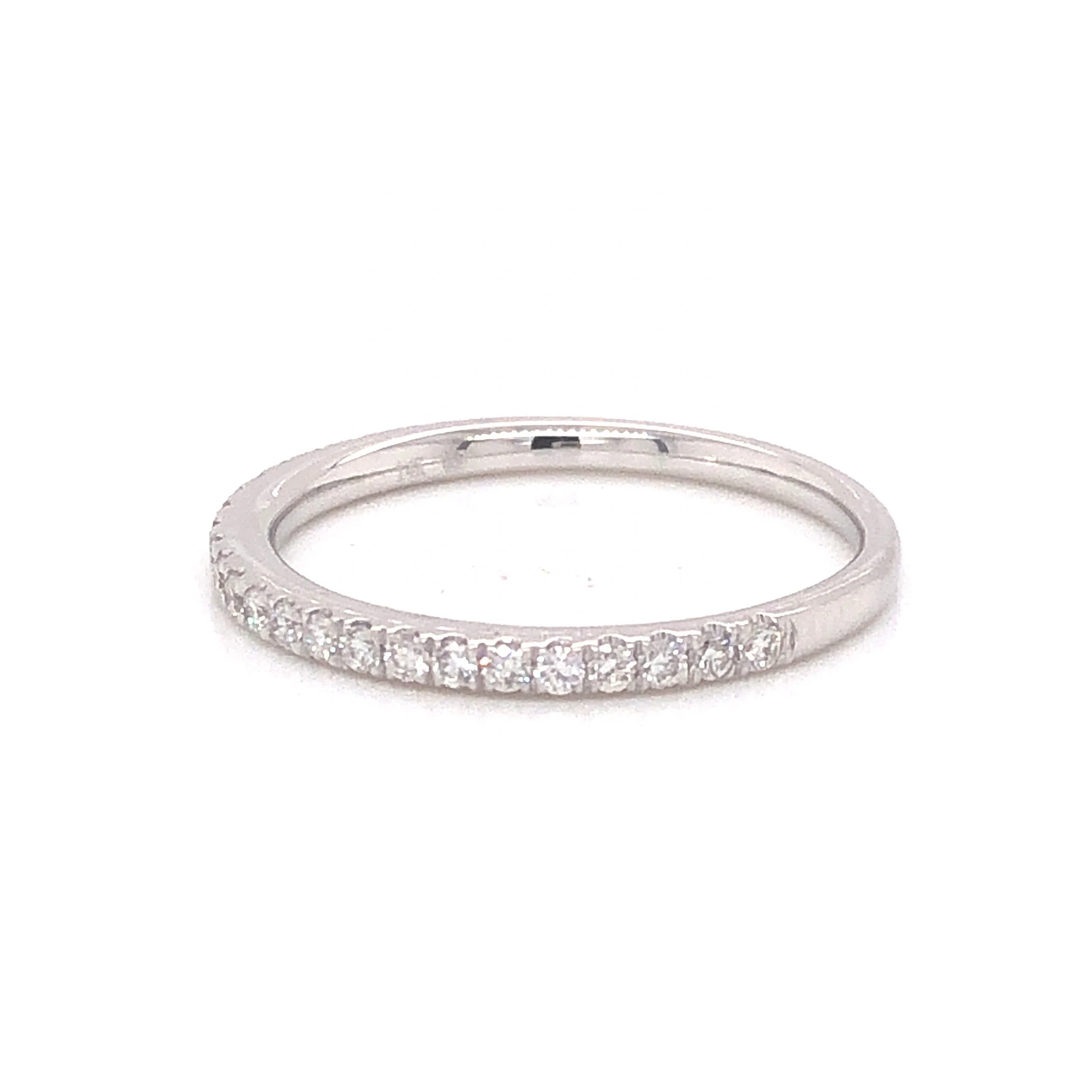 .23 Half-Eternity Diamond Wedding Band in 14k White Gold - Image 2