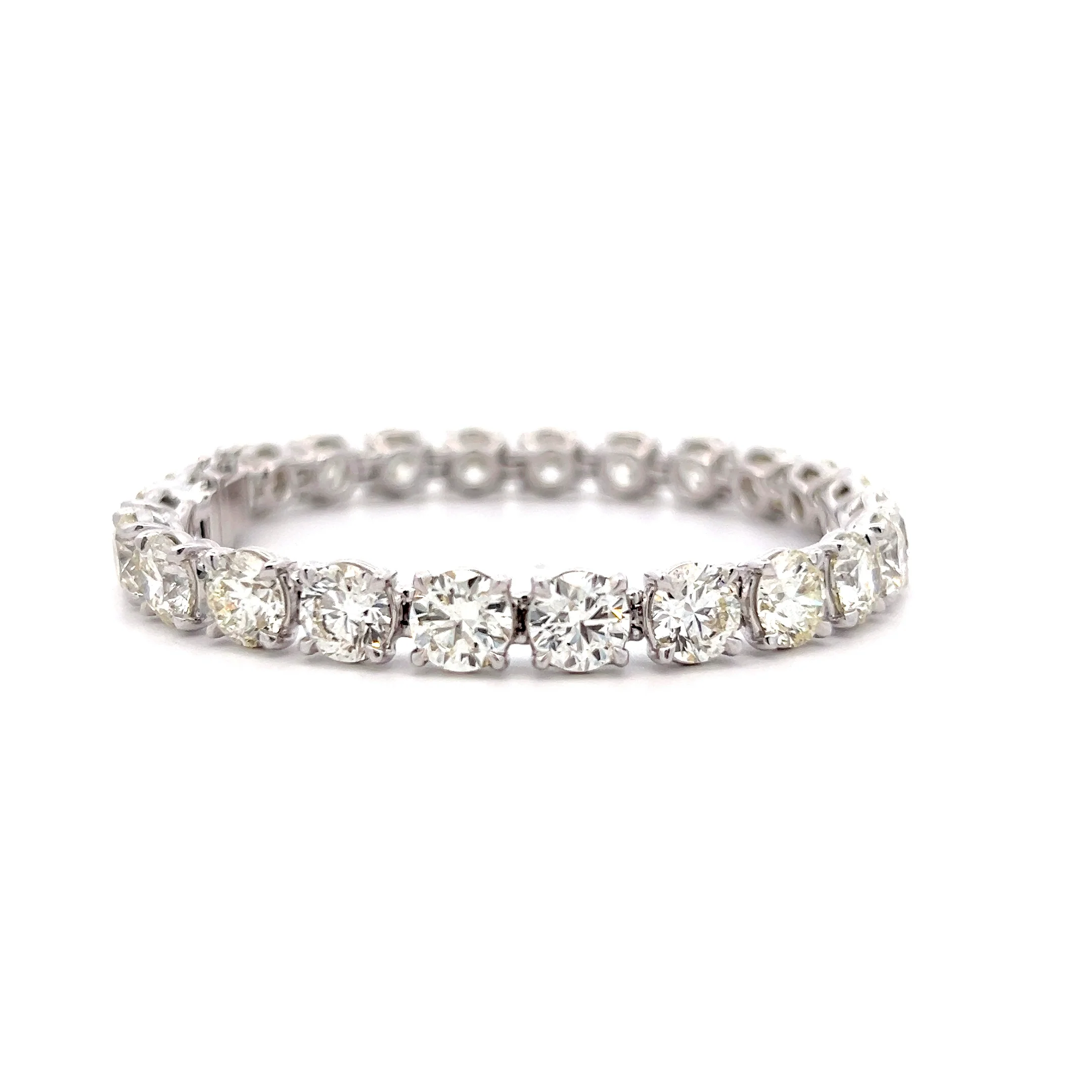 24.24 Round Diamond Tennis Bracelet in 18k - Image 2