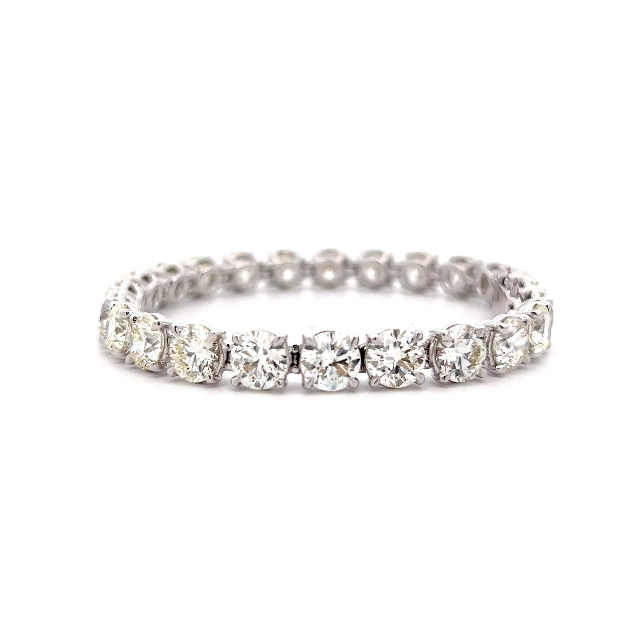 24.24 Round Diamond Tennis Bracelet in 18k - Image 3