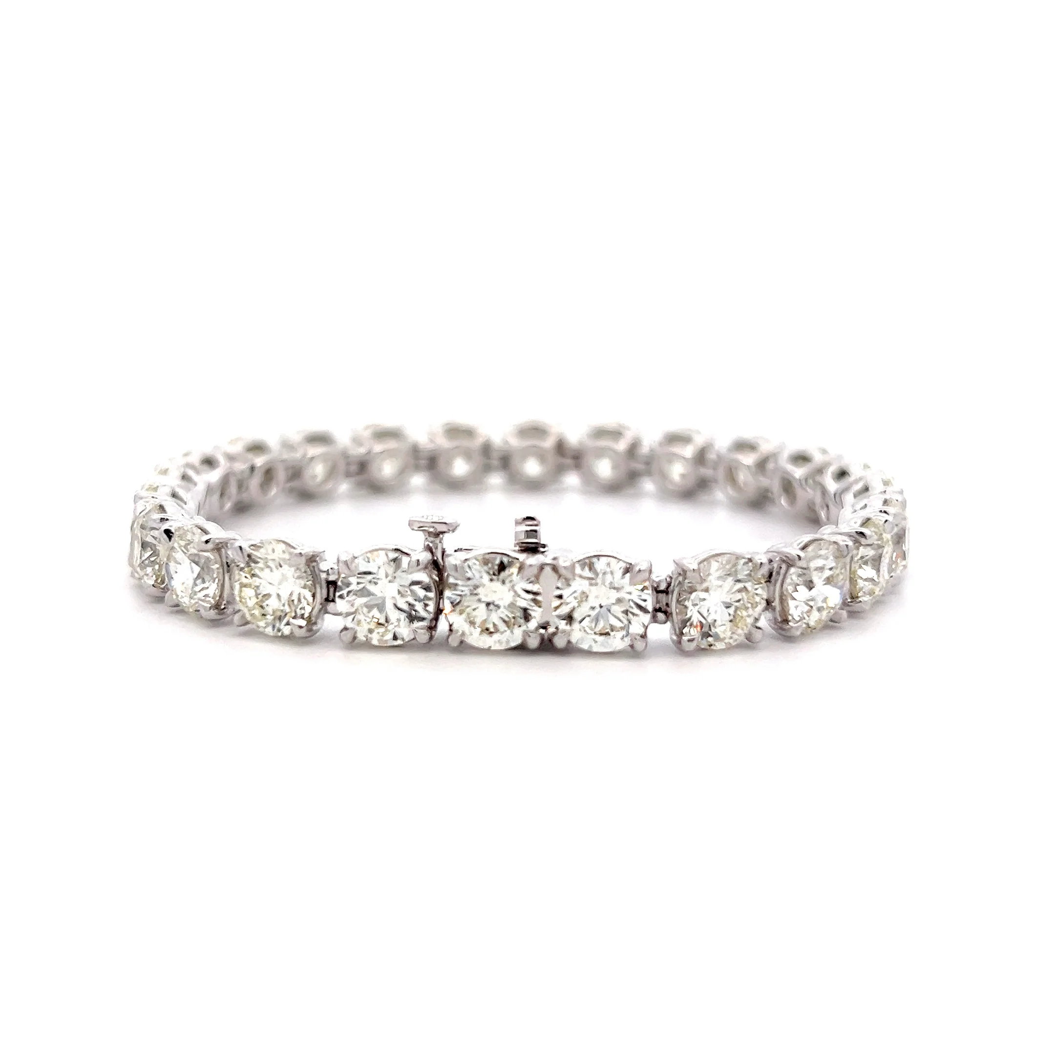 24.24 Round Diamond Tennis Bracelet in 18k - Image 4