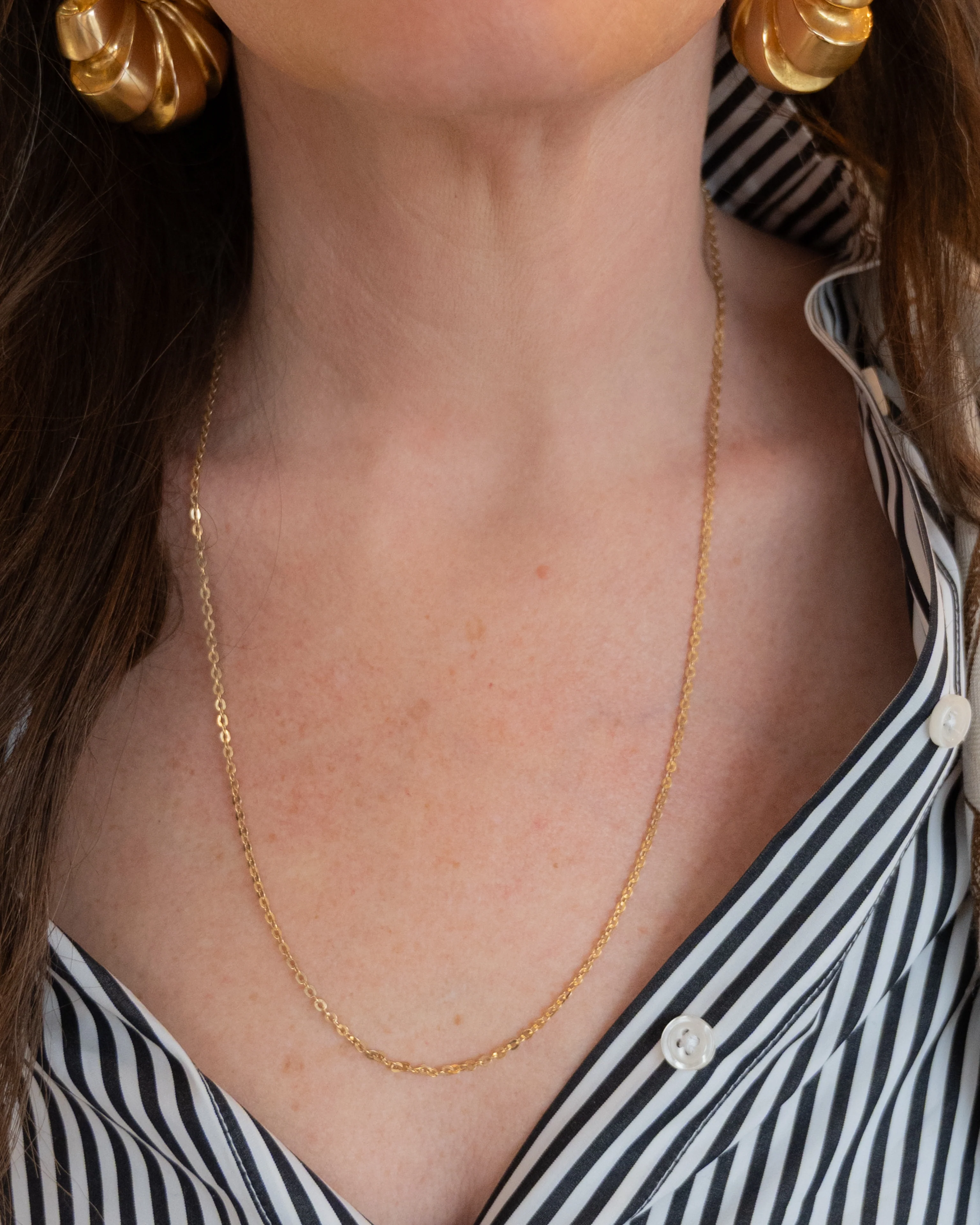 24" Antique Victorian Chain Necklace in 18k Yellow Gold - Image 6