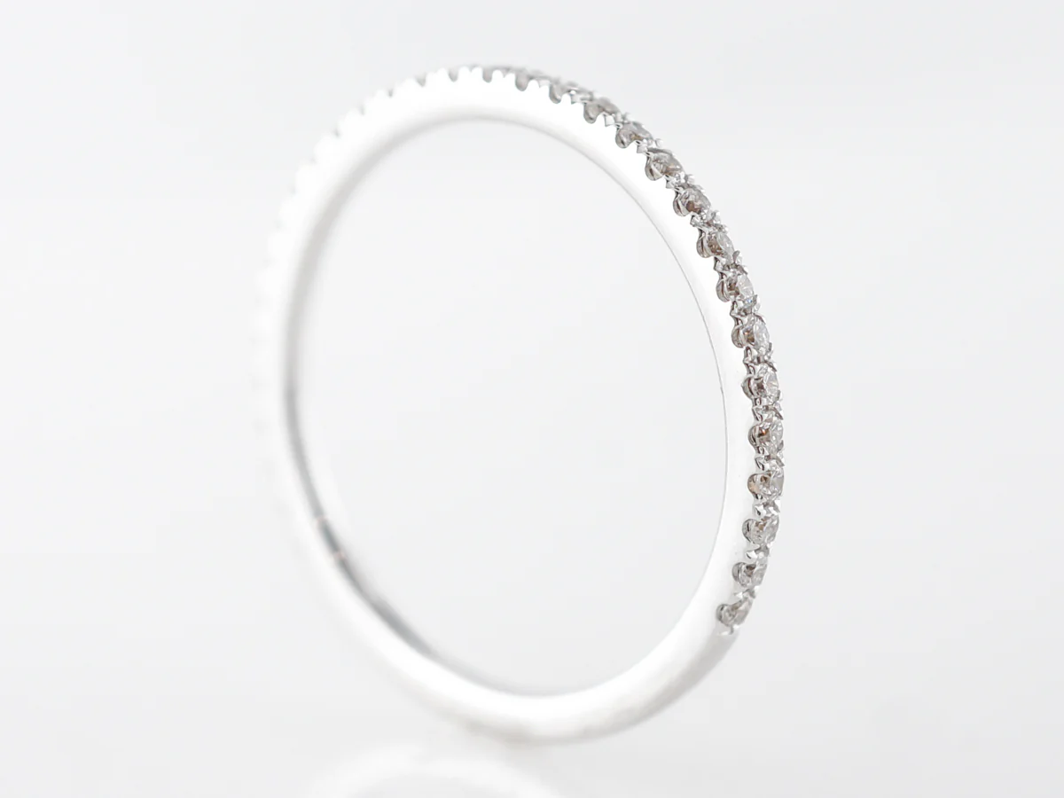 .24 Carat Diamond Wedding Band in 14k White Gold - Image 4