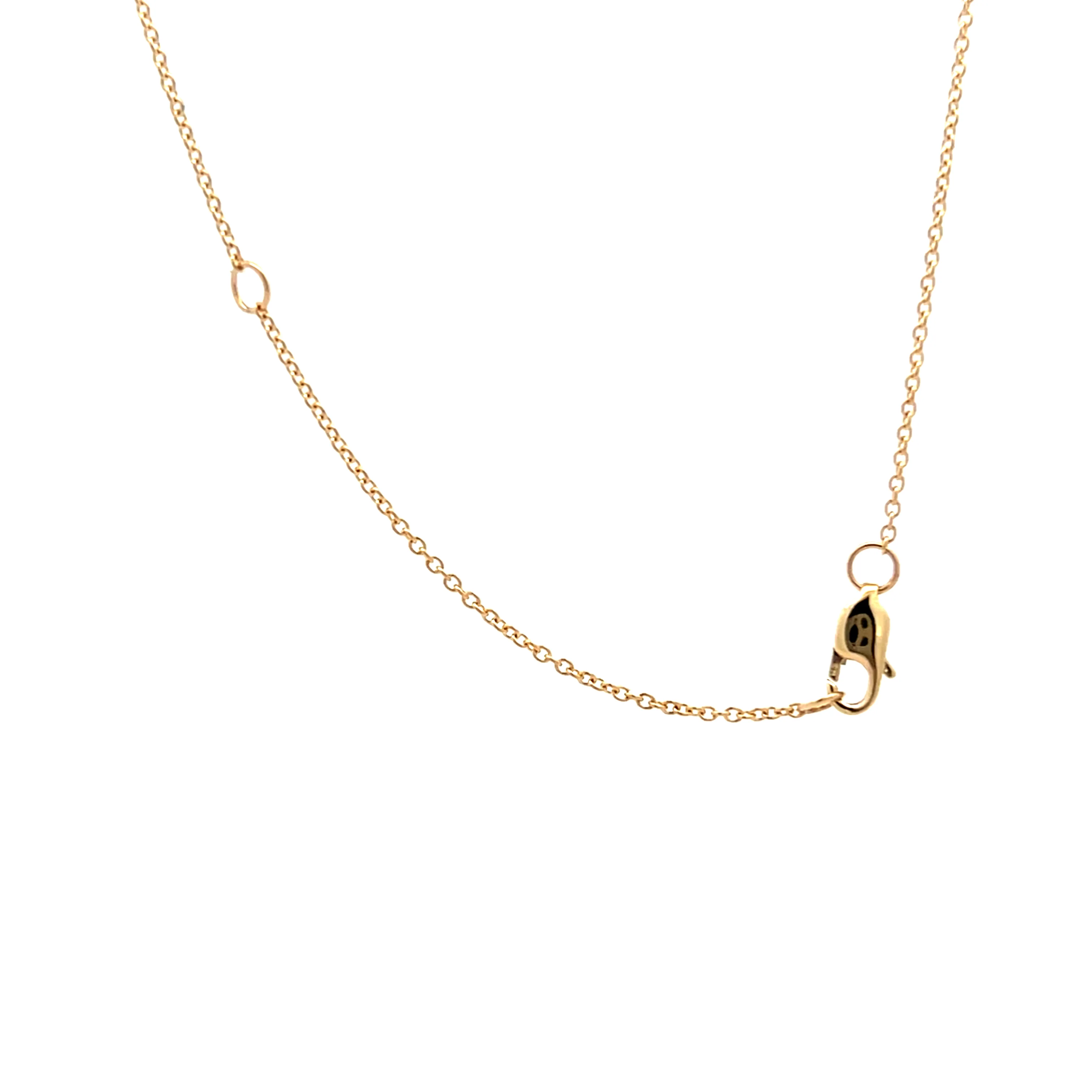 .24 Diamond Disk Pendant in 14k Yellow Gold - Image 4