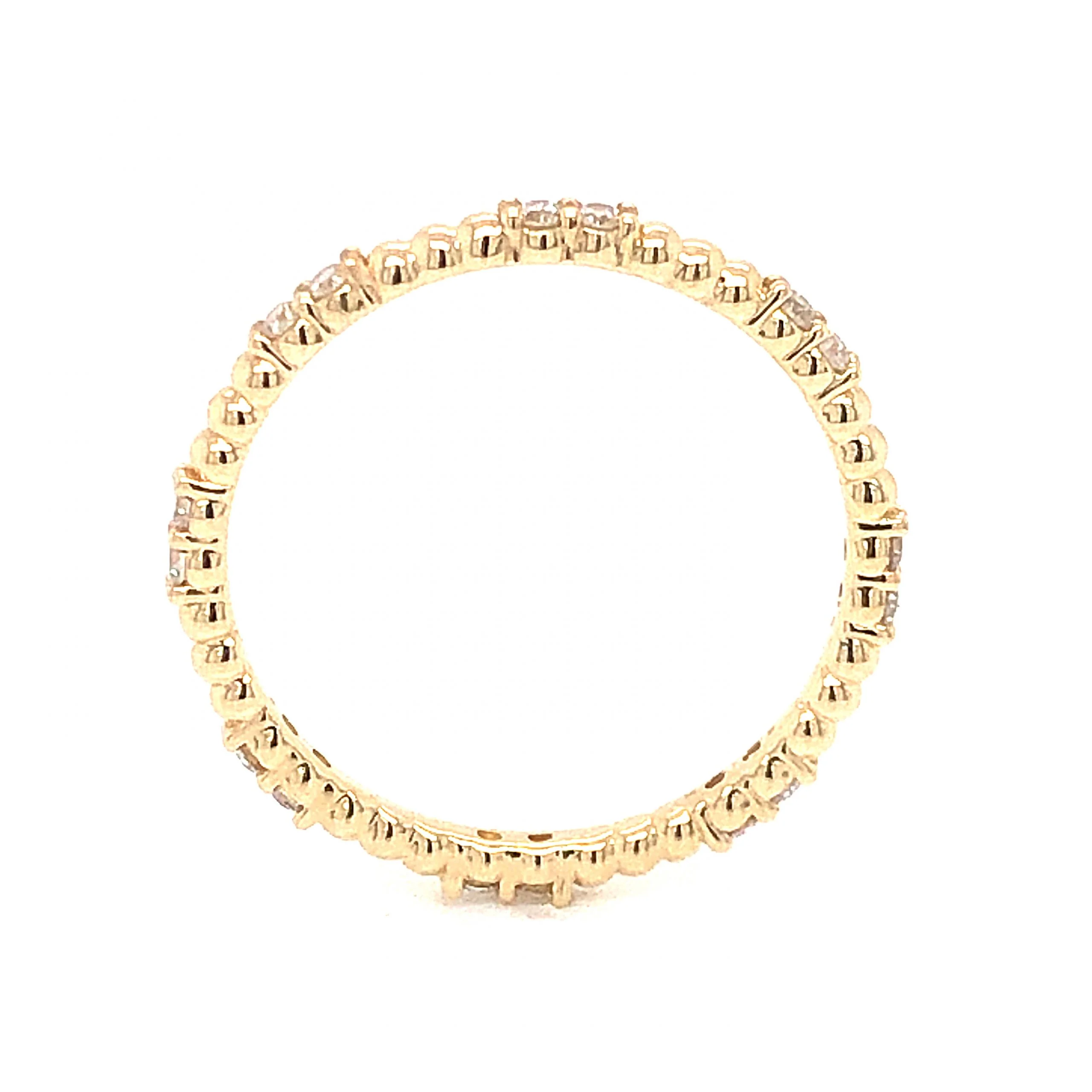 .24 Diamond Eternity Wedding Band in 14k Yellow Gold - Image 3