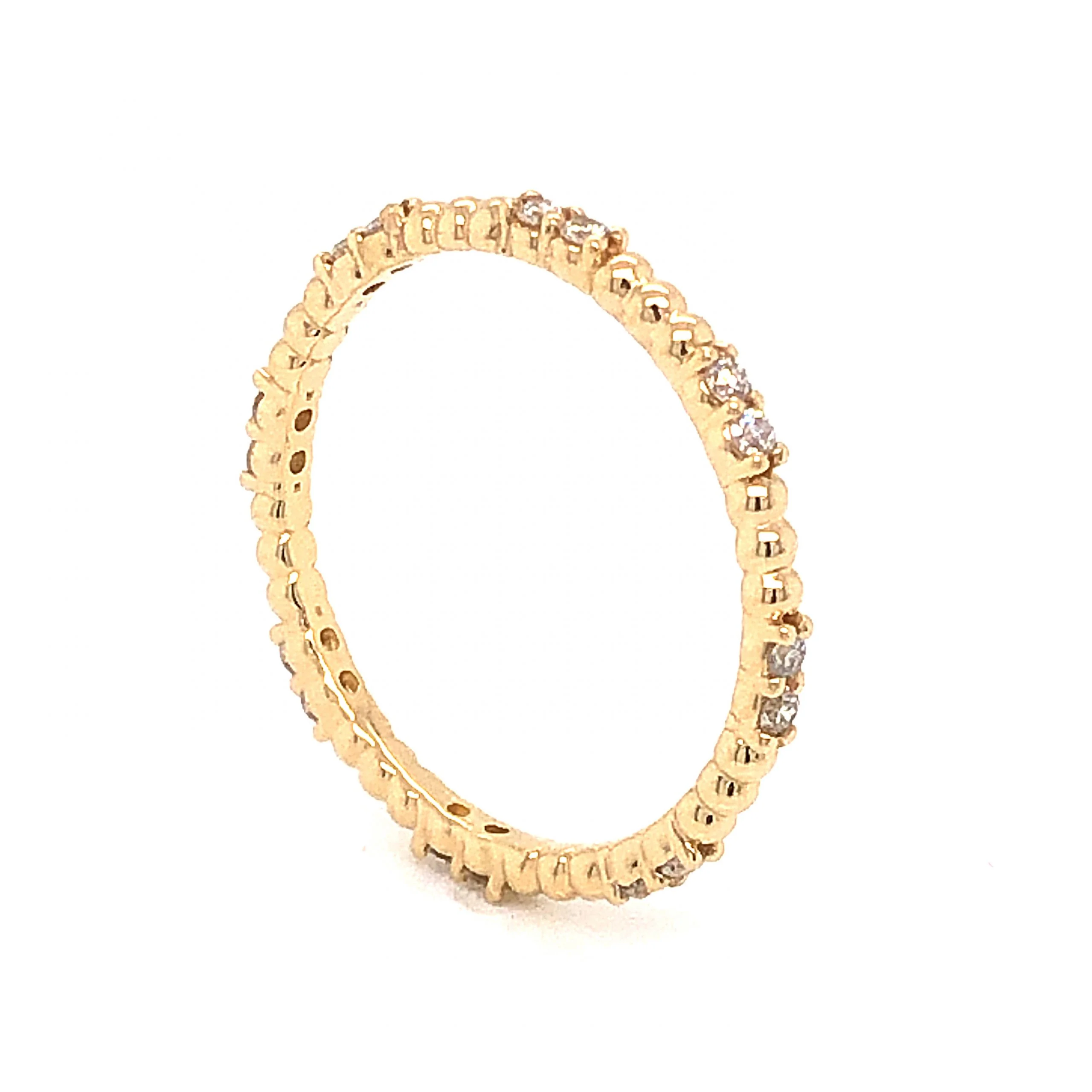 .24 Diamond Eternity Wedding Band in 14k Yellow Gold - Image 4
