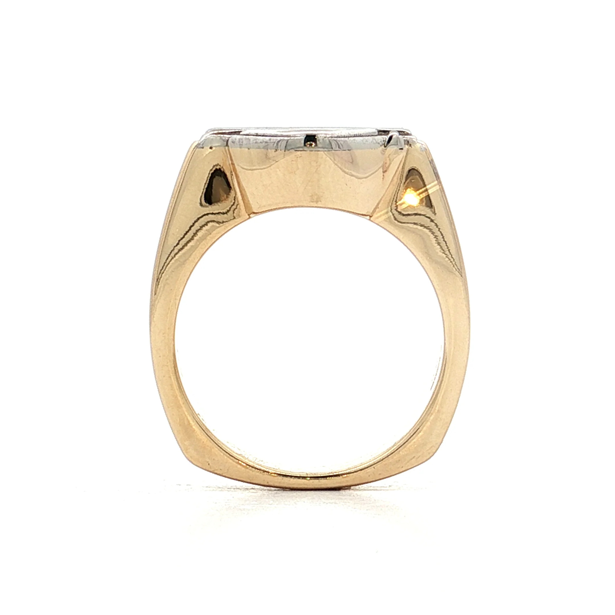 .24 Diamond Harley Davidson Ring 14k Yellow Gold - Image 4