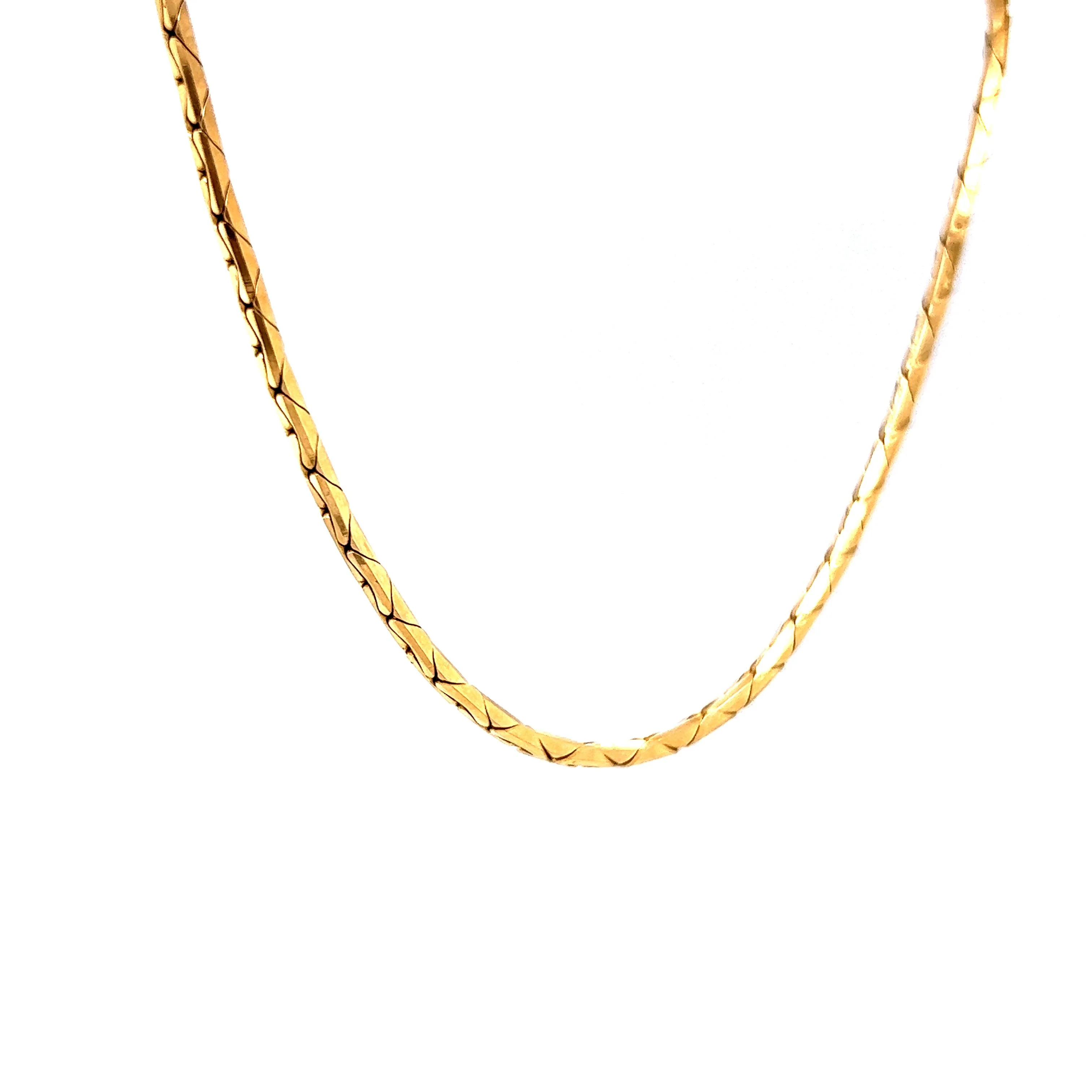 24 Inch Italian Chain Necklace in 14k Yellow Gold - Image 3