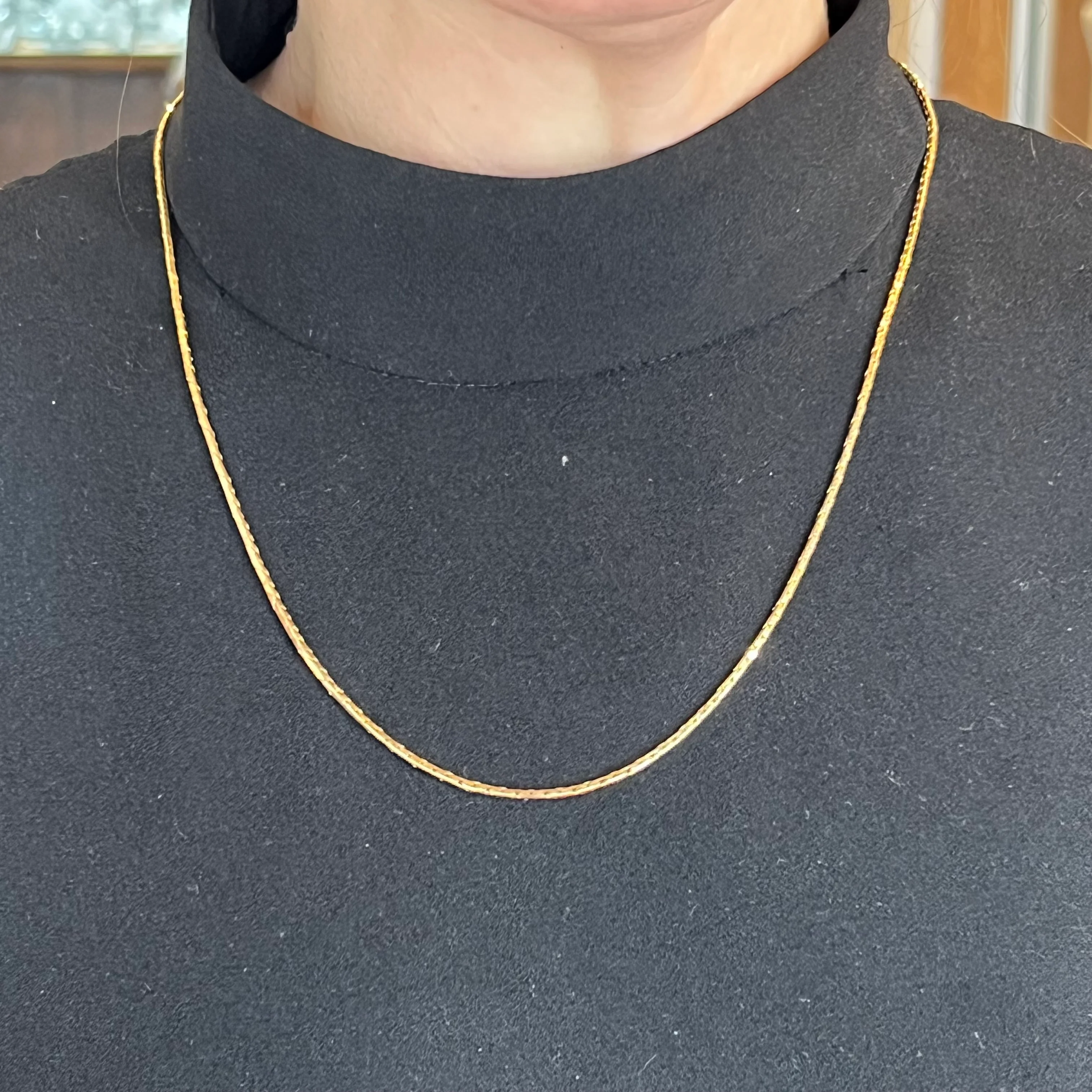 24 Inch Italian Chain Necklace in 14k Yellow Gold - Image 4