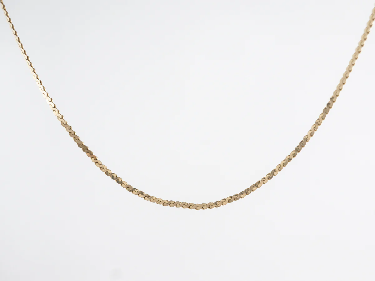 24 Inch Italian Made Necklace in 14k Yellow Gold - Image 2