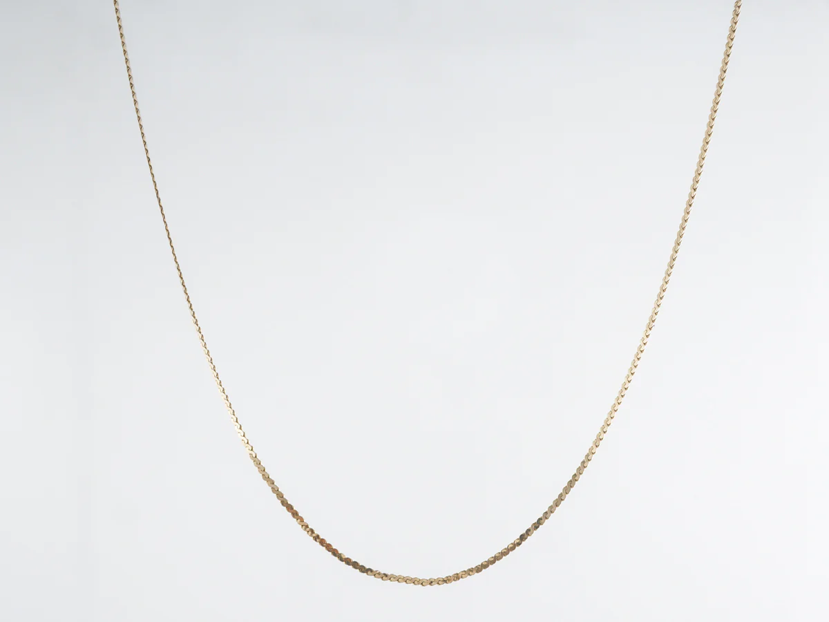 24 Inch Italian Made Necklace in 14k Yellow Gold - Image 3