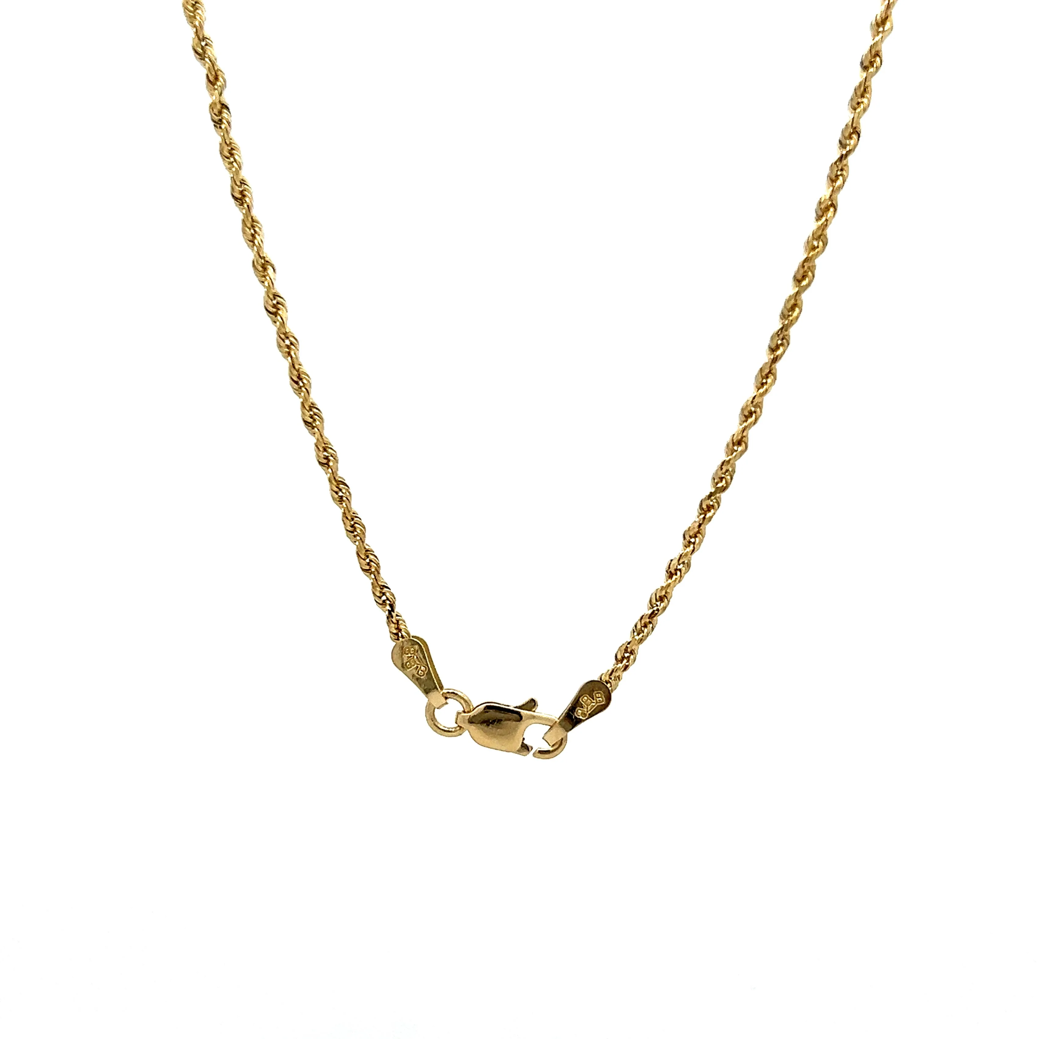 24 Inch Rope Chain Necklace in 14k Yellow Gold - Image 4