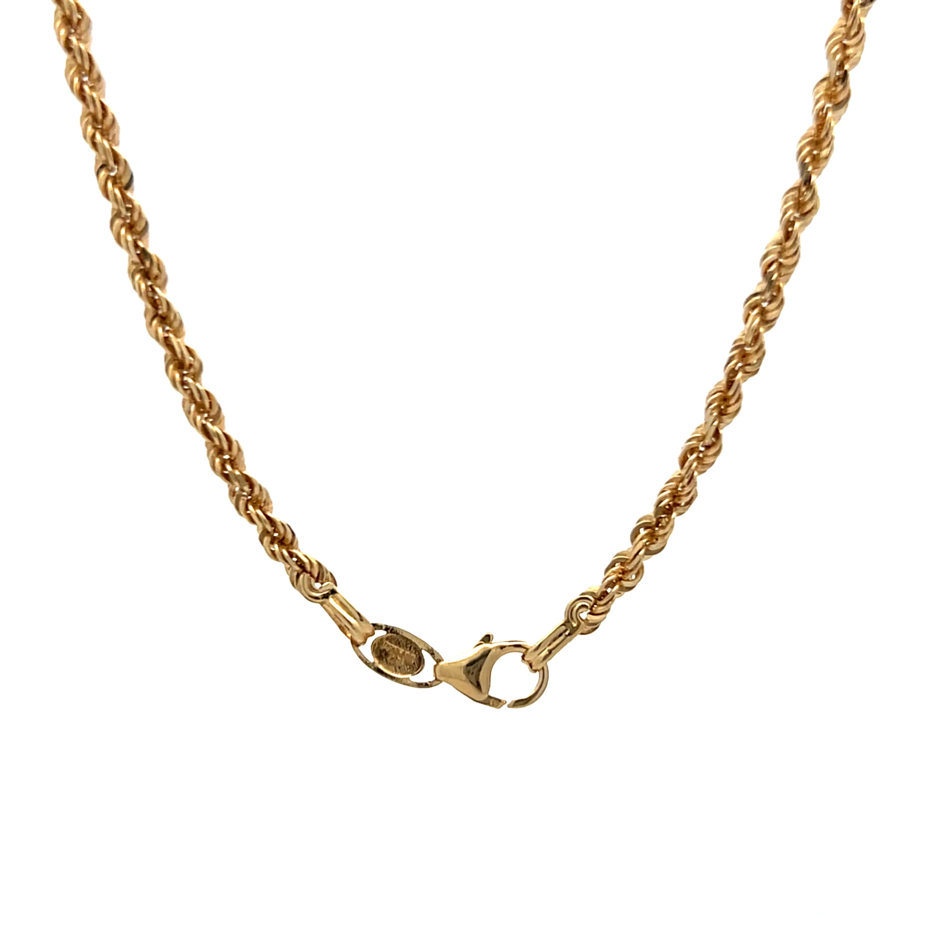 24" Rope Style Chain Necklace in 14k Yellow Gold - Image 4