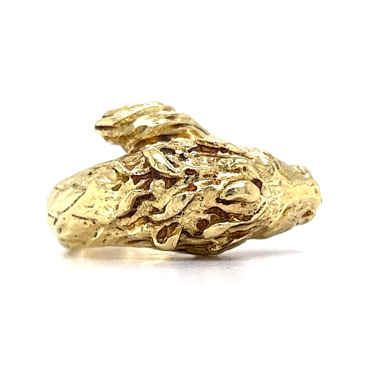 .24 Vintage Mid-Century Diamond Lion Ring in 18k Yellow Gold - Image 3