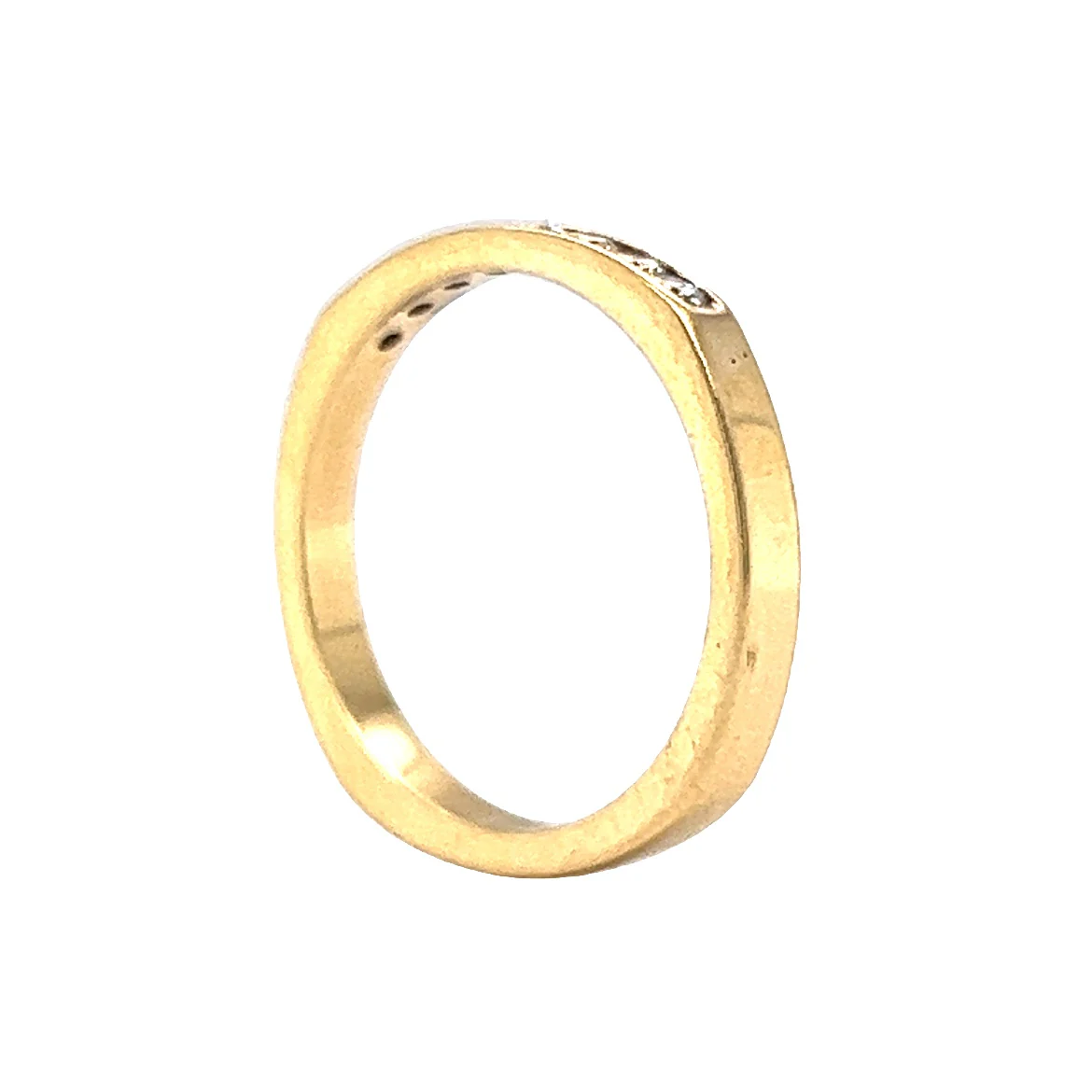 .24 Round Diamond Wedding Band in 18k Yellow Gold - Image 5