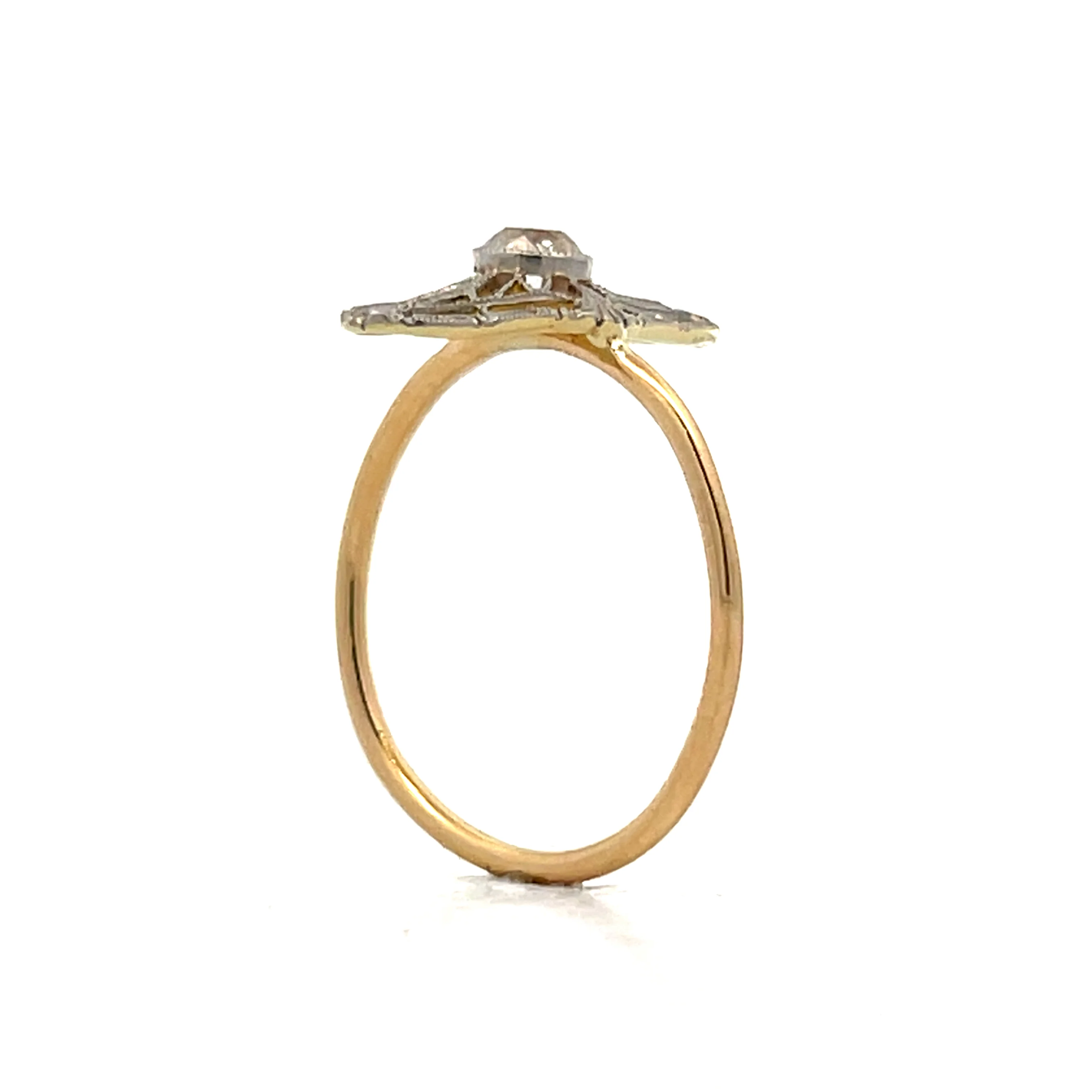 .25 Antique Art Deco Diamond Cocktail Ring in 14k - Image 4