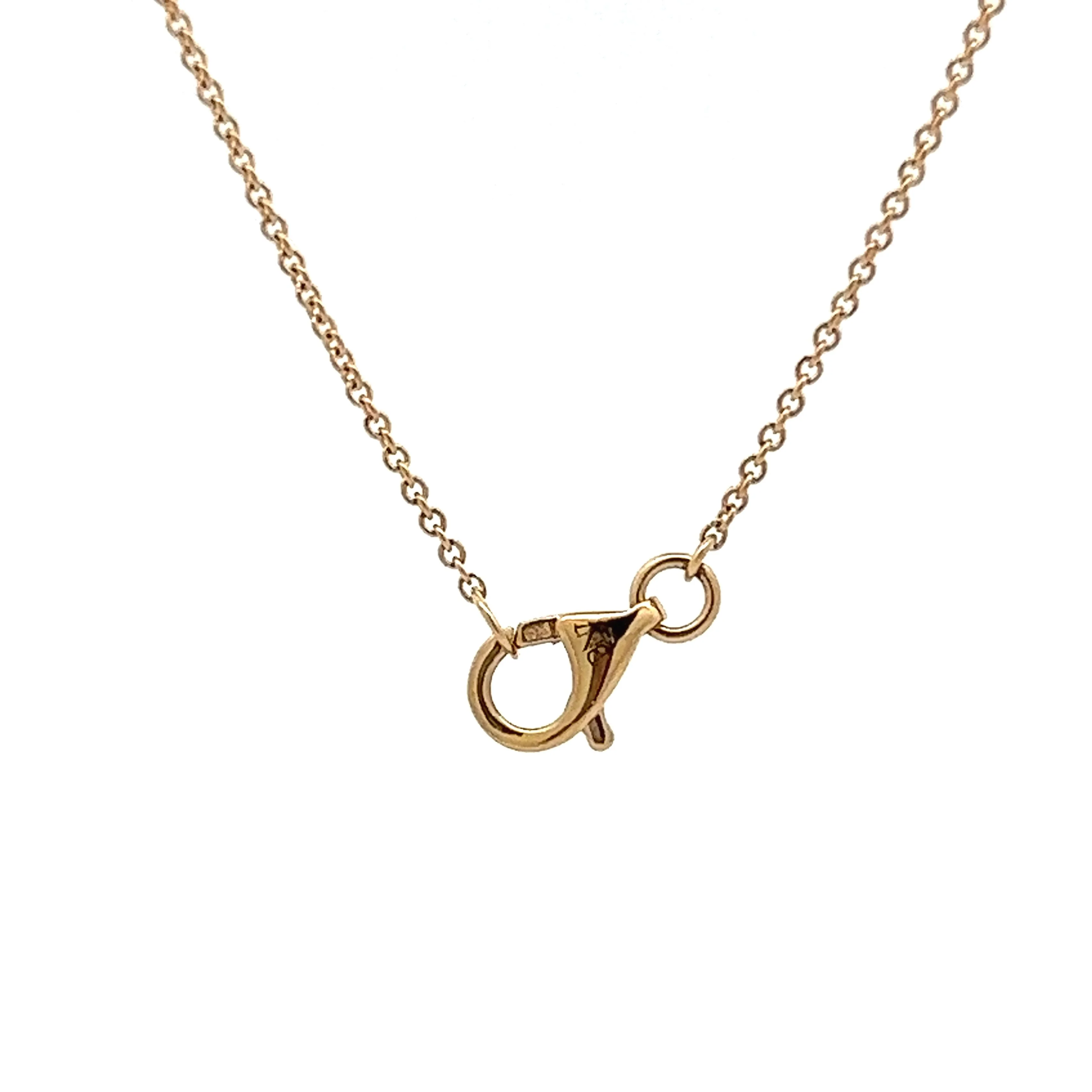 .25 Baguette Diamond Pendant Necklace in 14k Yellow Gold - Image 4