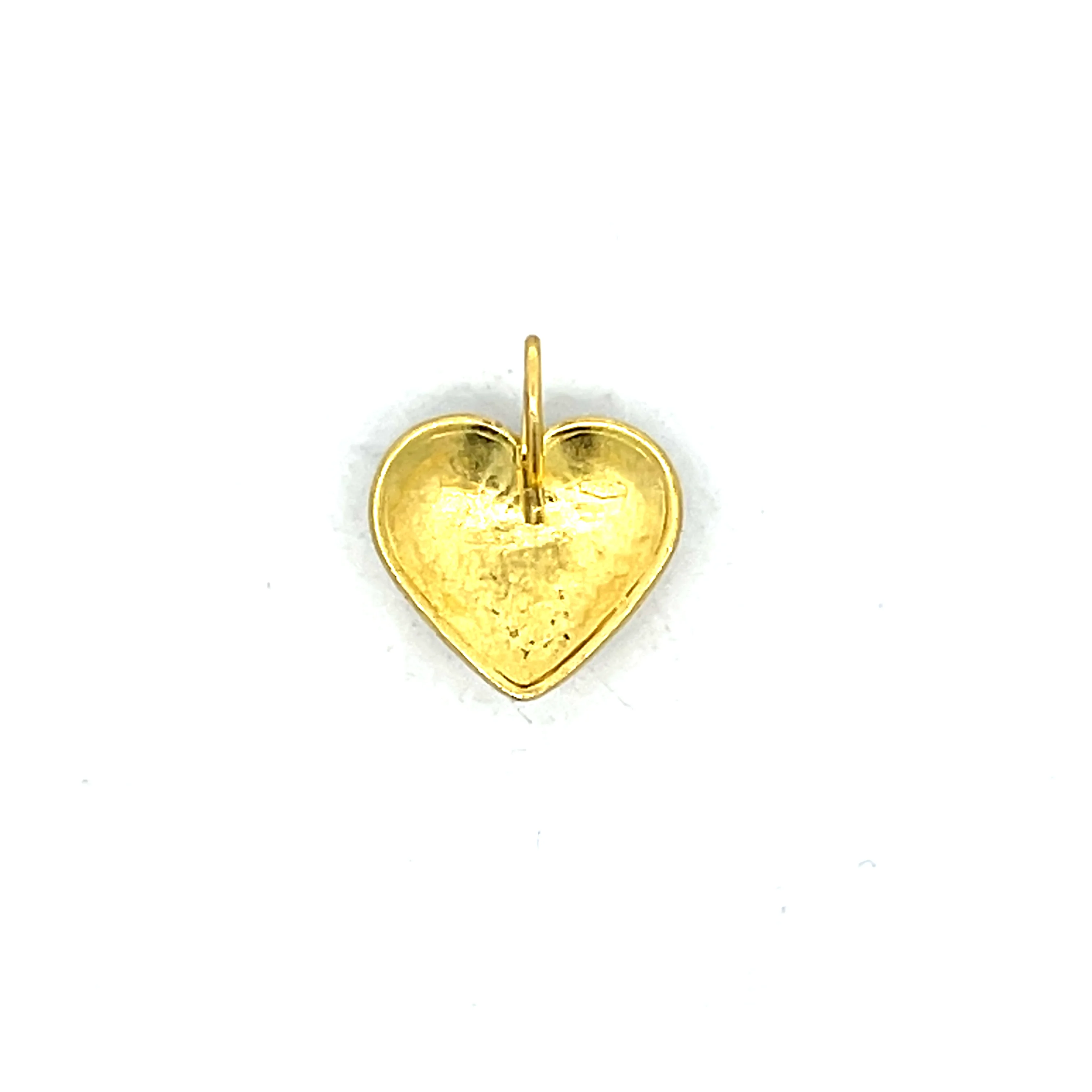 .25 Cabochon Emerald Heart Pendant in 18k - Image 2