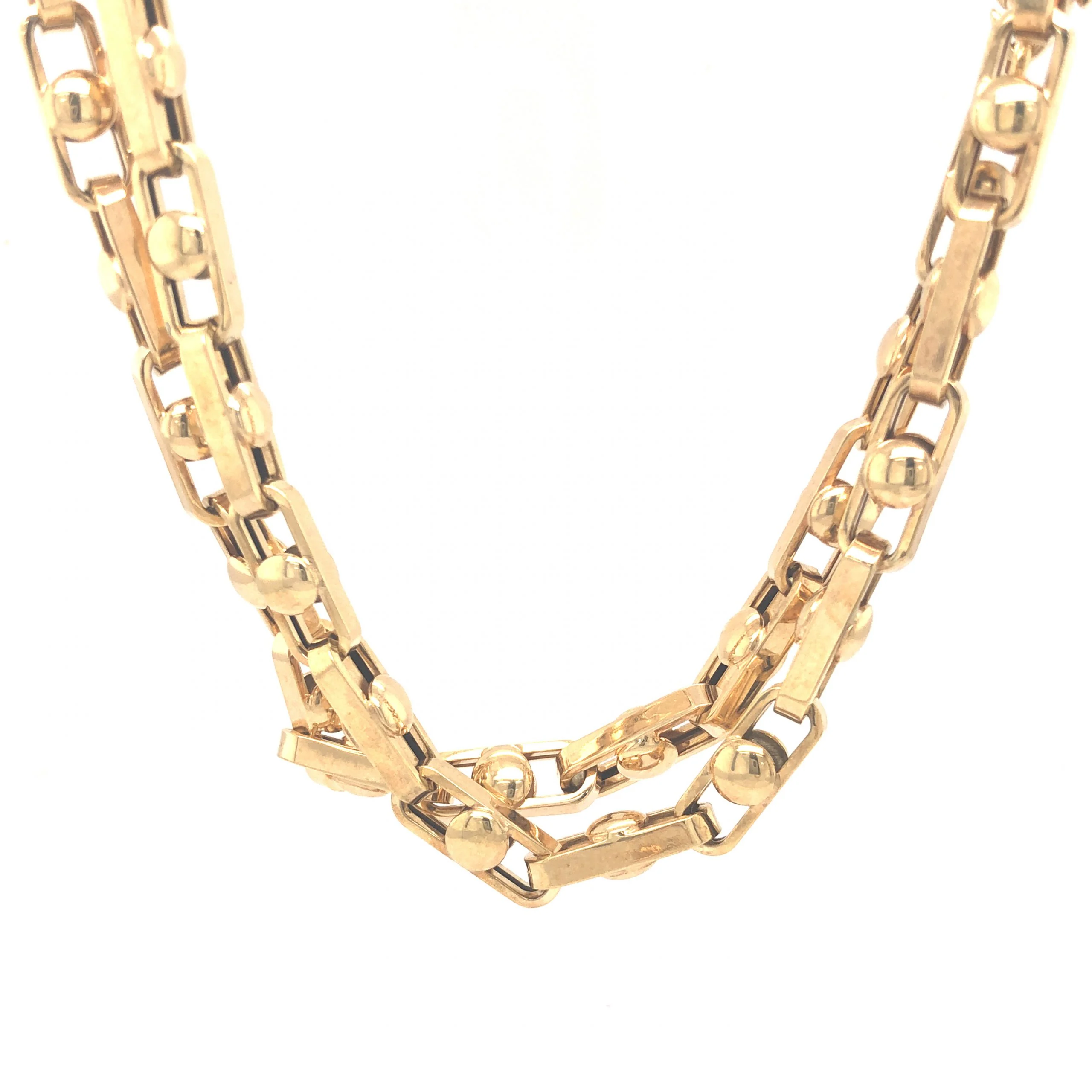 25 Inch Modern Chain Necklace in 14k Yellow Gold - Image 3