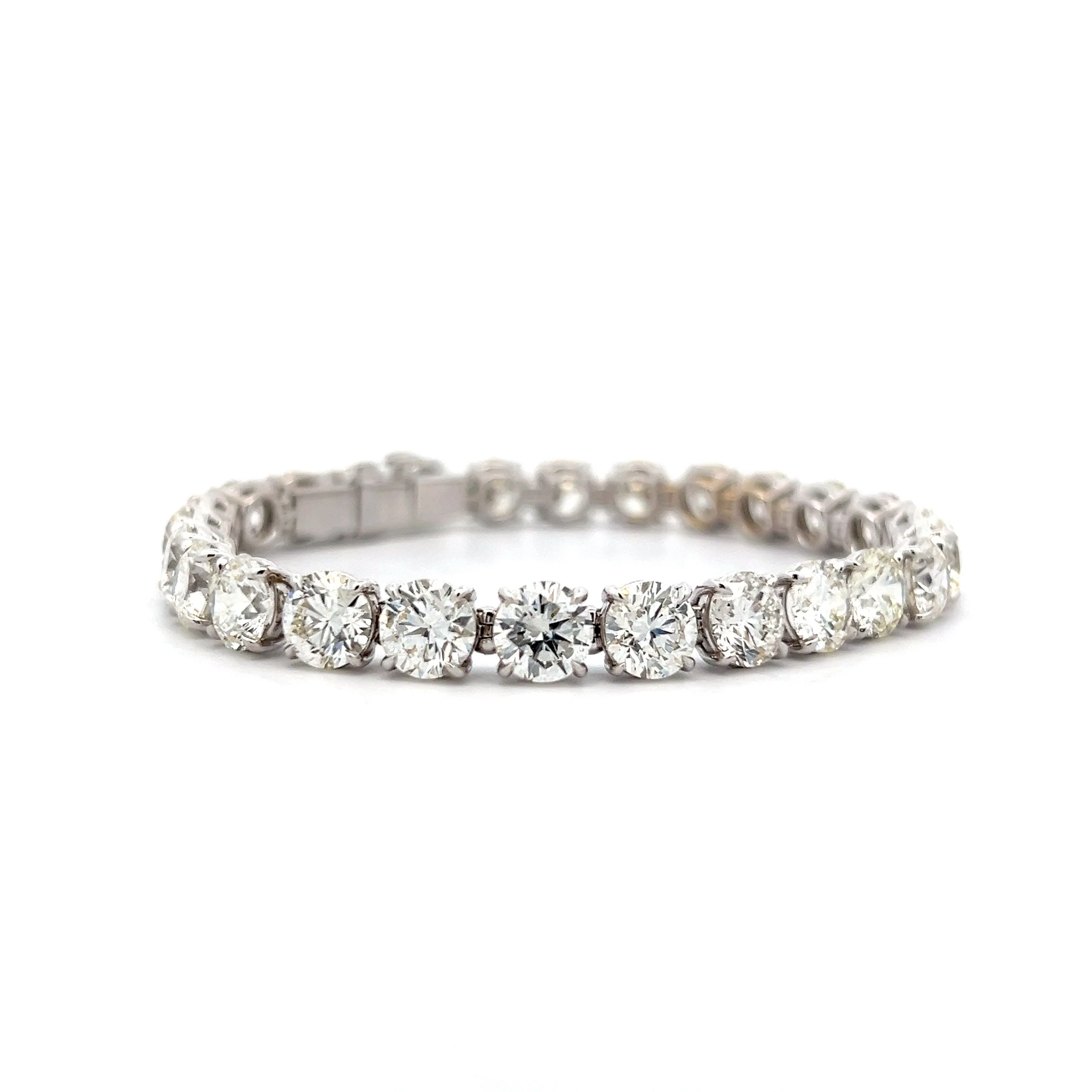 26.32 Diamond Tennis Bracelet in 18k White Gold - Image 3