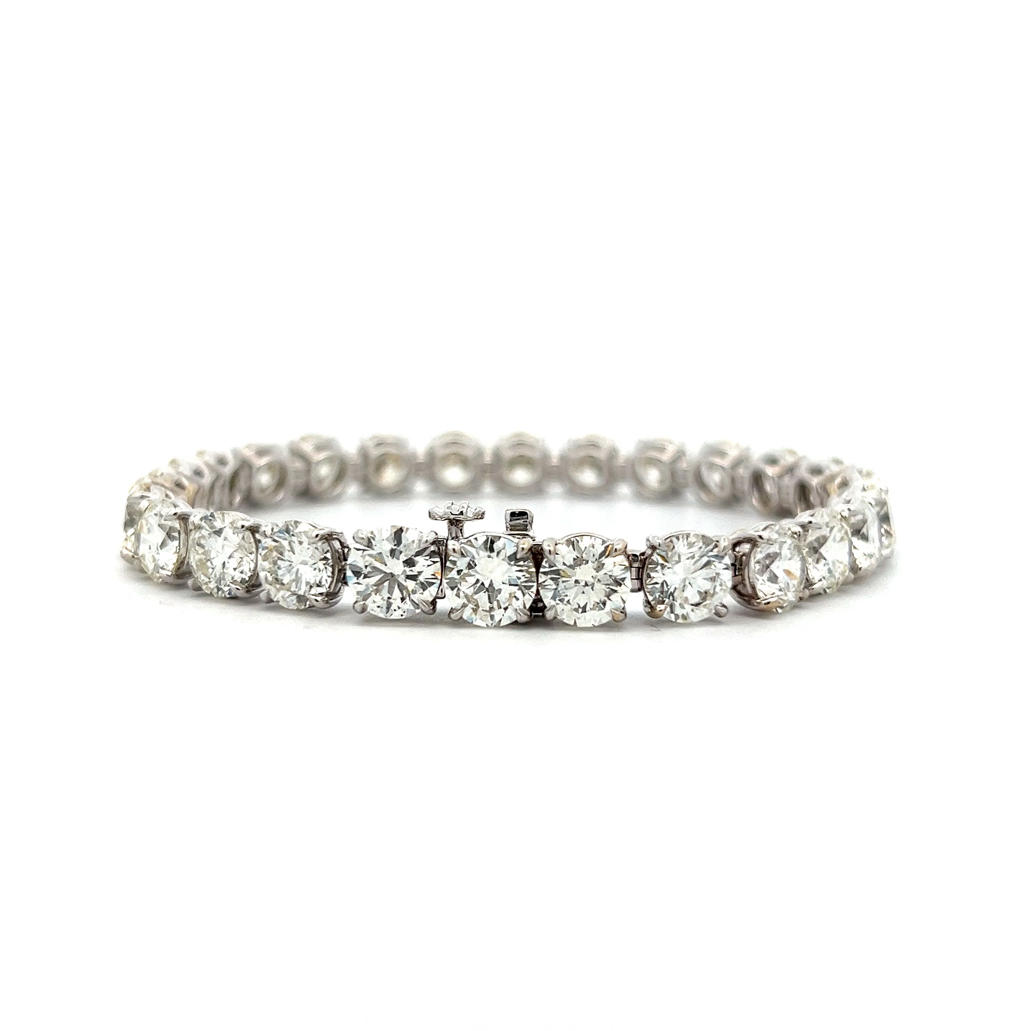 26.32 Diamond Tennis Bracelet in 18k White Gold - Image 4