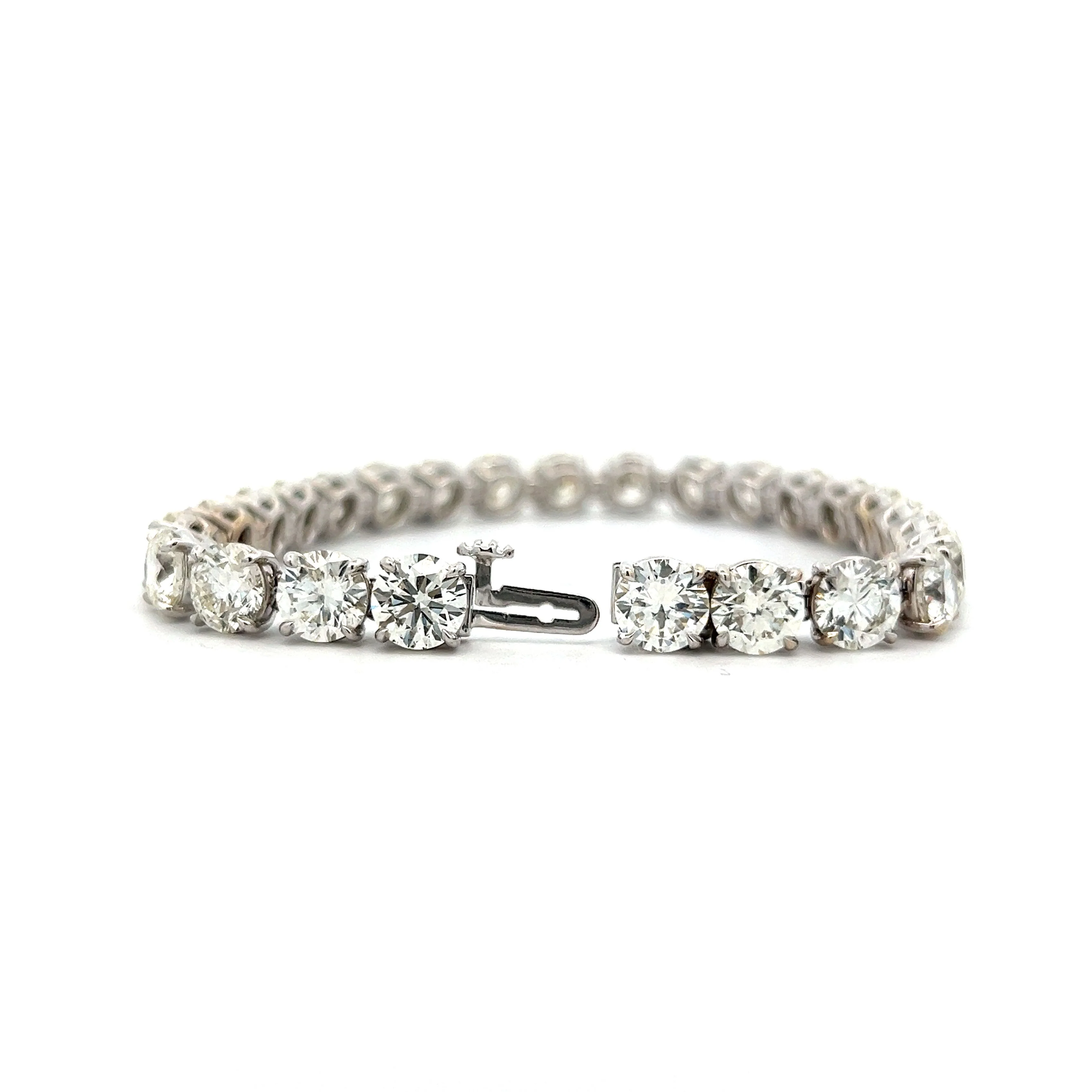 26.32 Diamond Tennis Bracelet in 18k White Gold - Image 5
