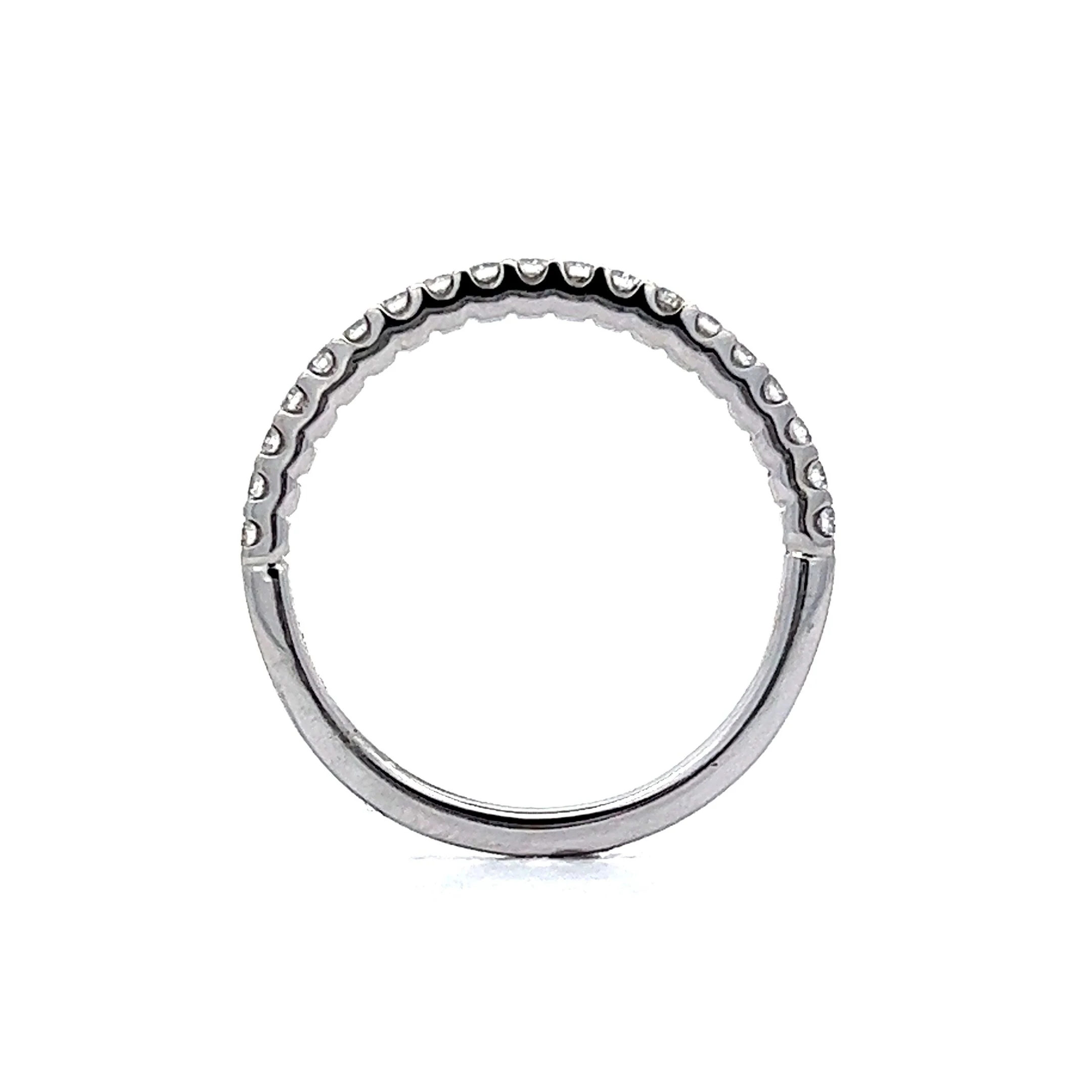 .26 Carat Diamond Wedding Band 14k White Gold - Image 4