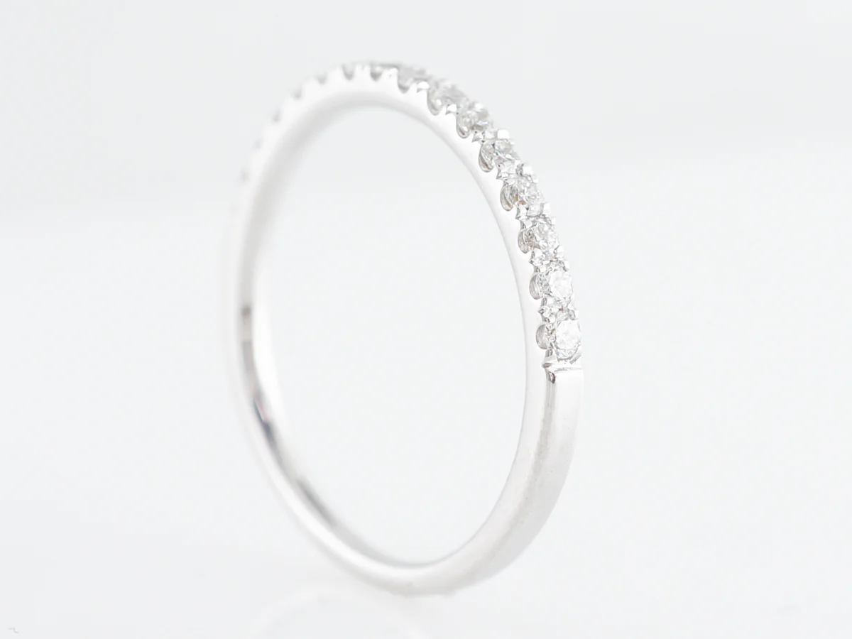 .26 Carat Half-Eternity Wedding Band in 14k White Gold - Image 4