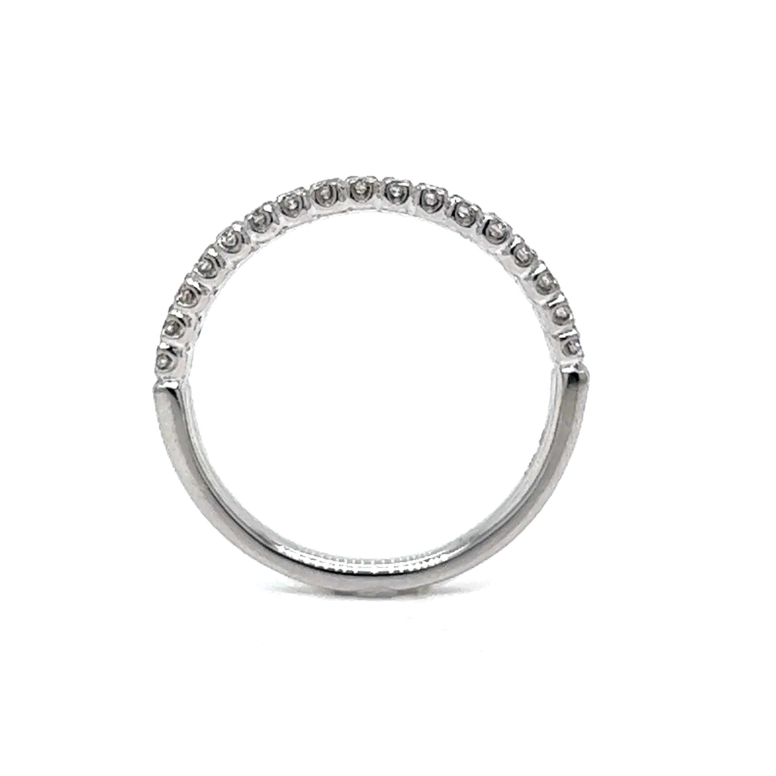 .26 Classic Diamond Wedding Band in 14k White Gold - Image 4