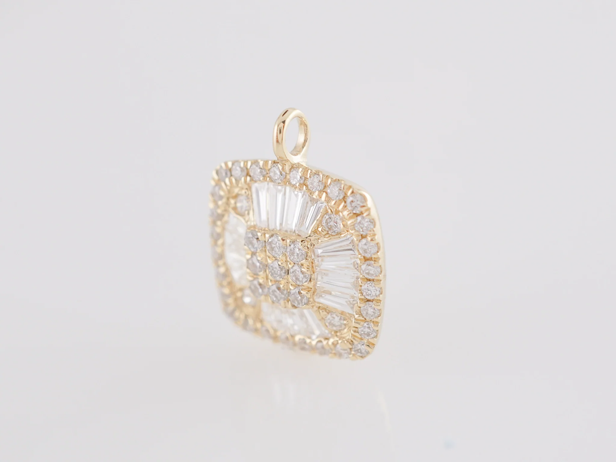 .26 Diamond Pave Pendant in 14k Yellow Gold - Image 2