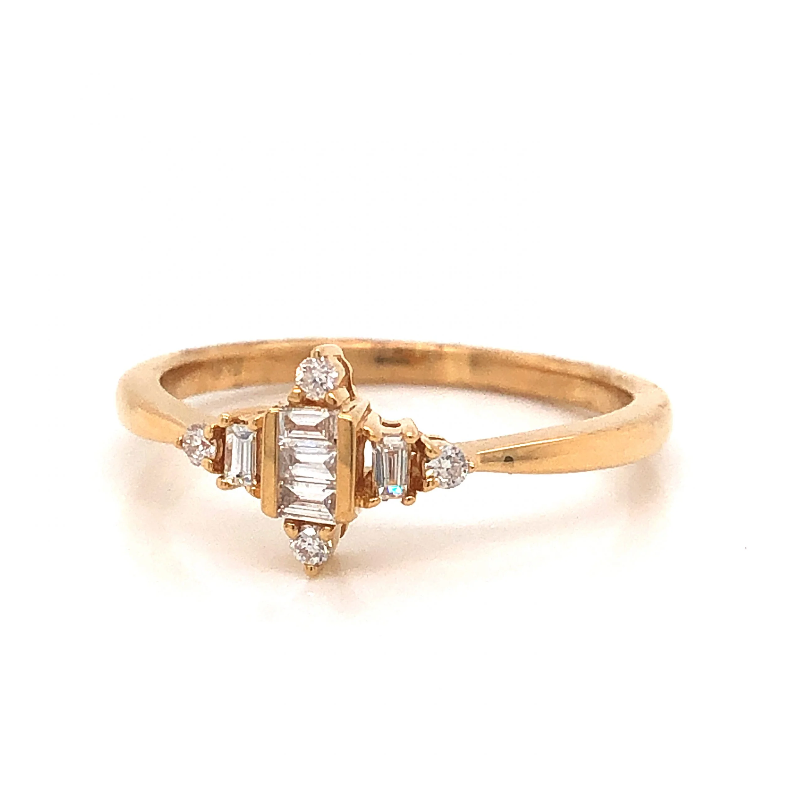 .26 Diamond Stacking Band in 18k Yellow Gold - Image 2