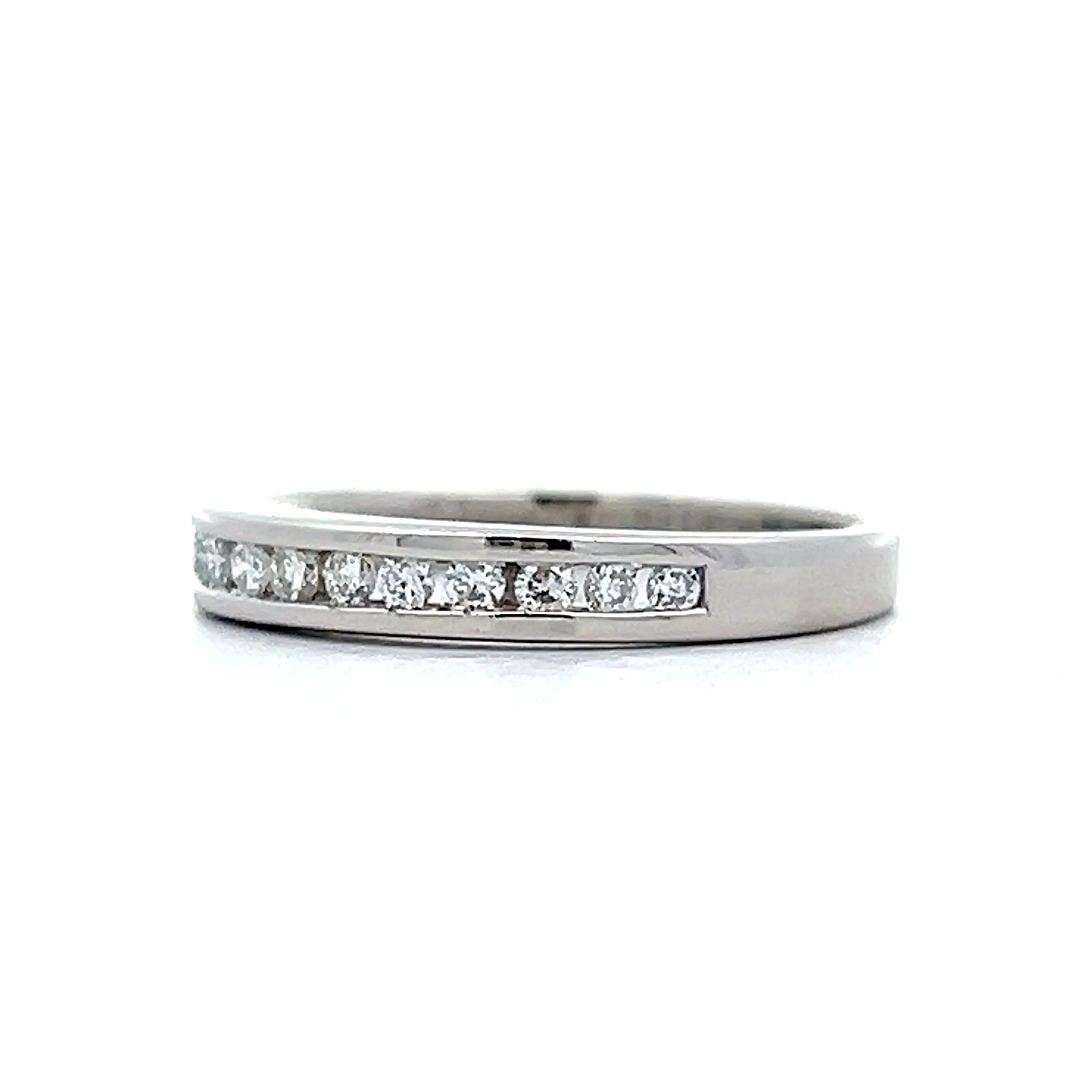 .26 Round Diamond Channel Band in Platinum - Image 2