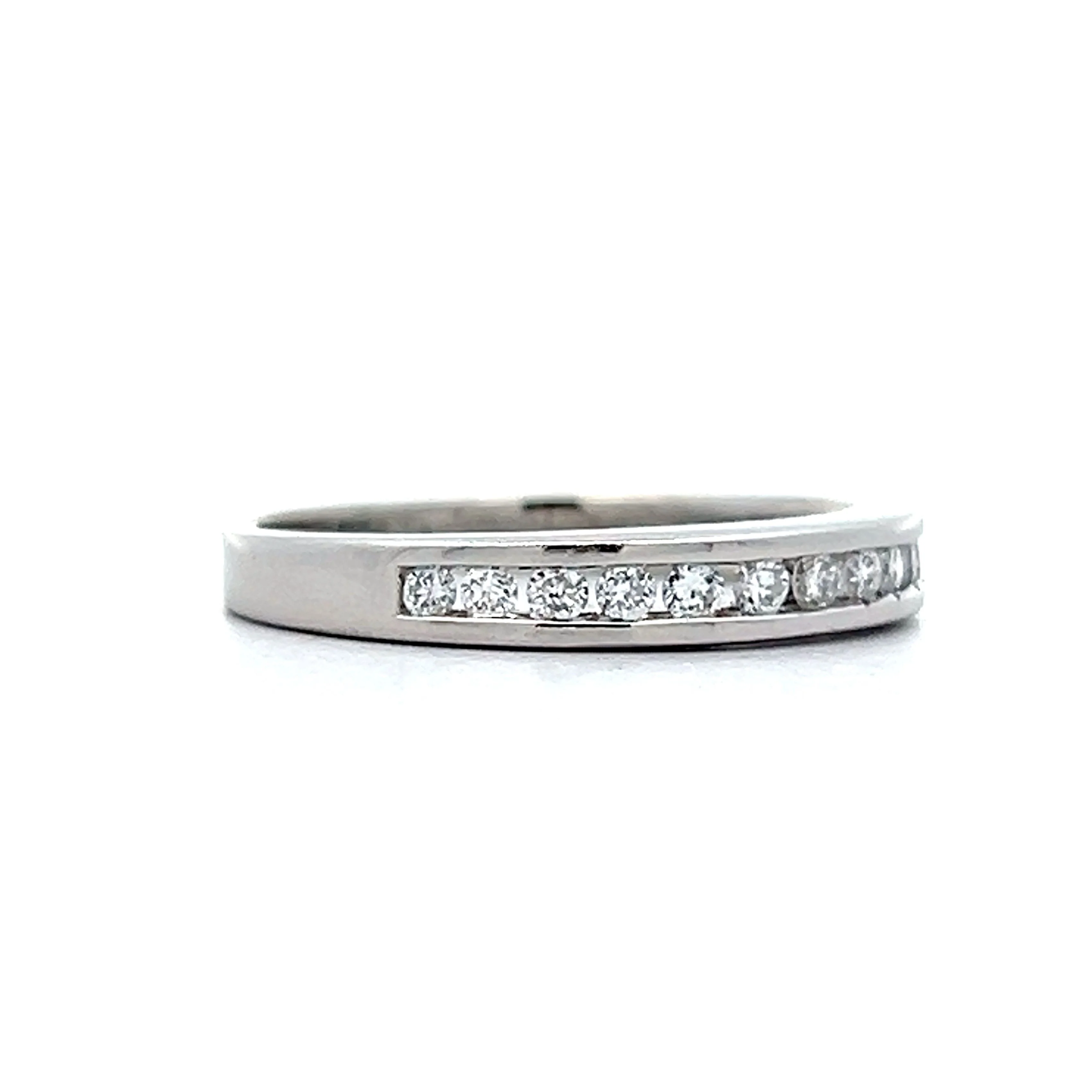 .26 Round Diamond Channel Band in Platinum - Image 3