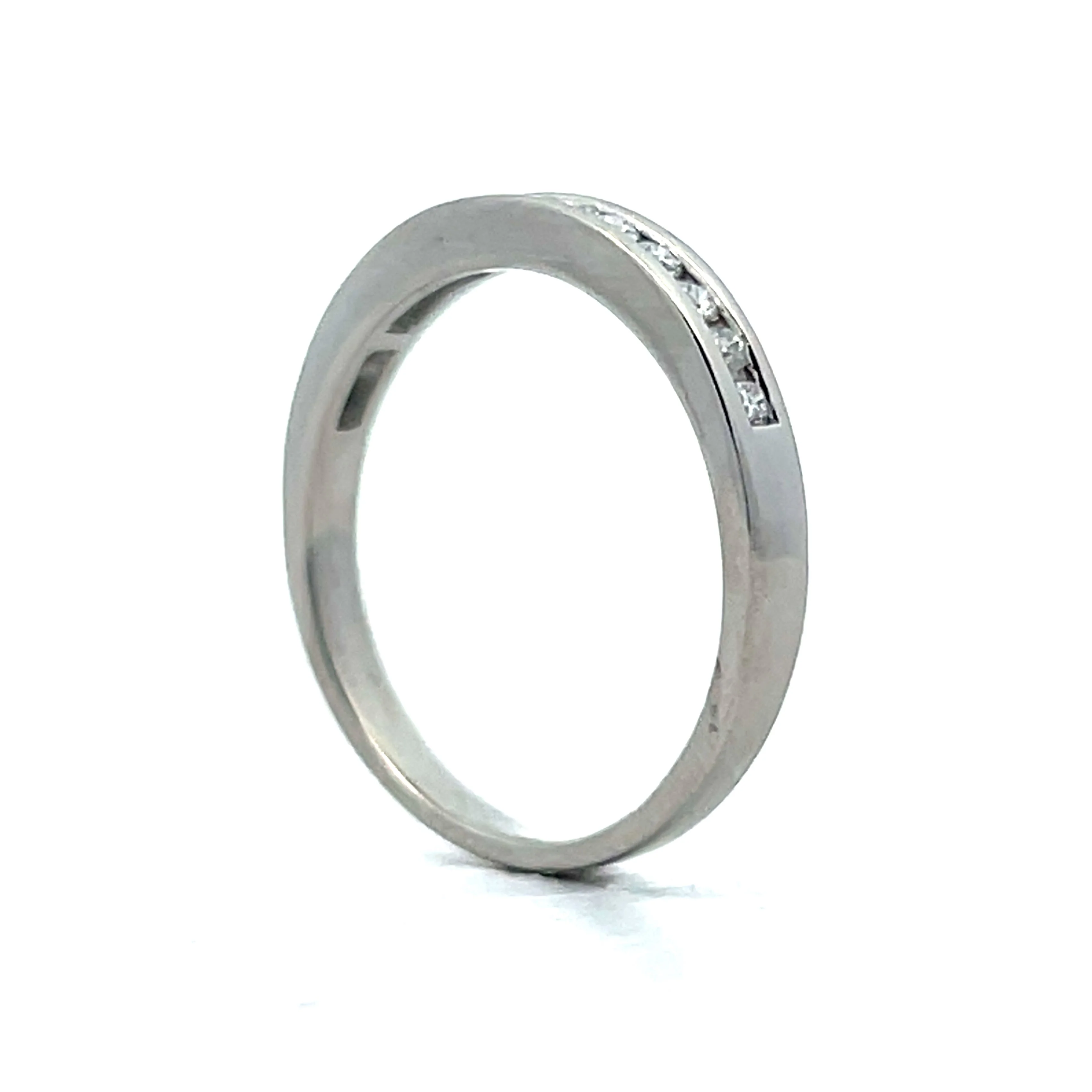 .26 Round Diamond Channel Band in Platinum - Image 5