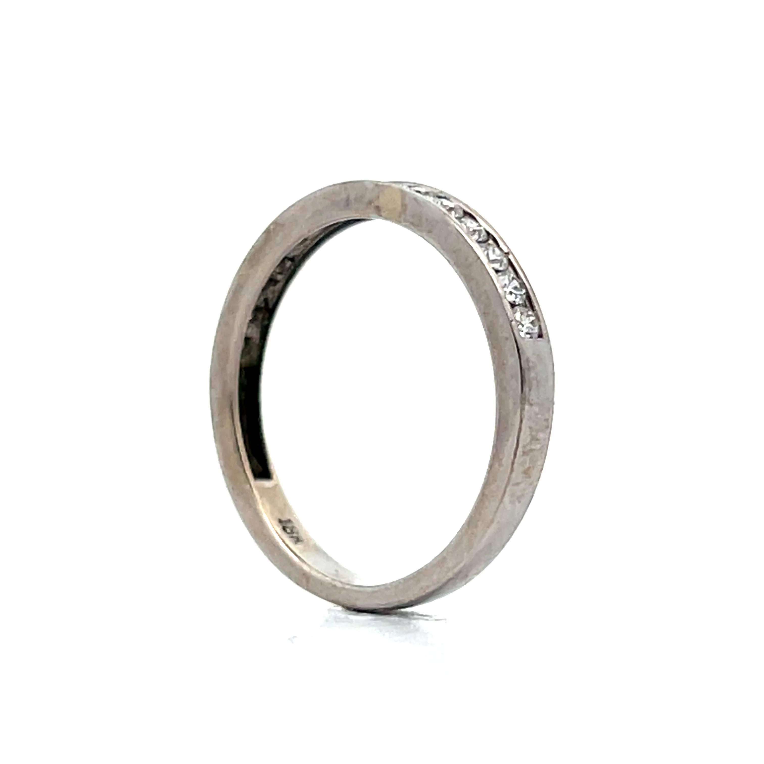 .27 Channel Set Diamond Half Eternity Band in 18k - Image 4