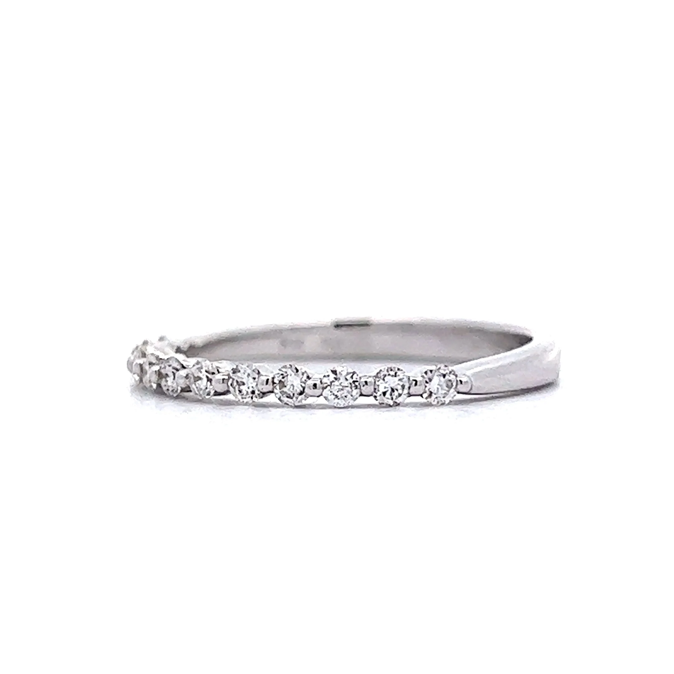 .27 Diamond Half-Eternity Band in 14k White Gold - Image 2