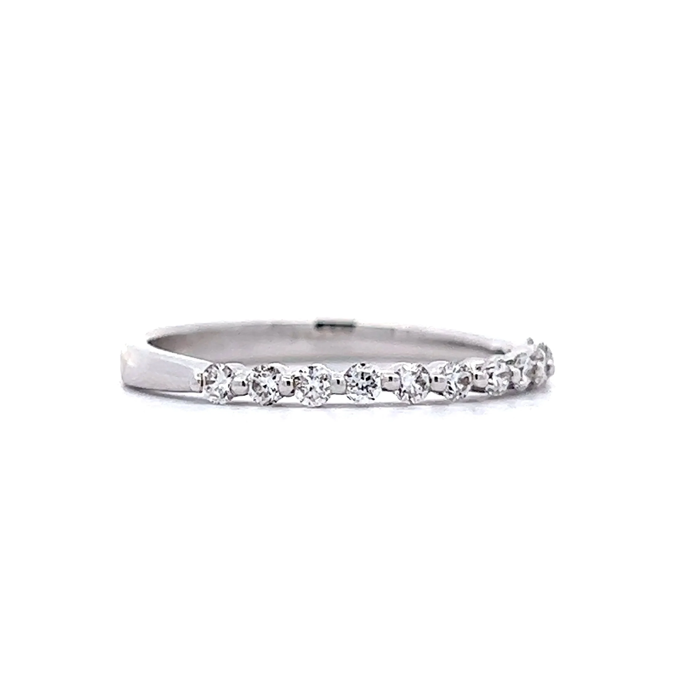 .27 Diamond Half-Eternity Band in 14k White Gold - Image 3